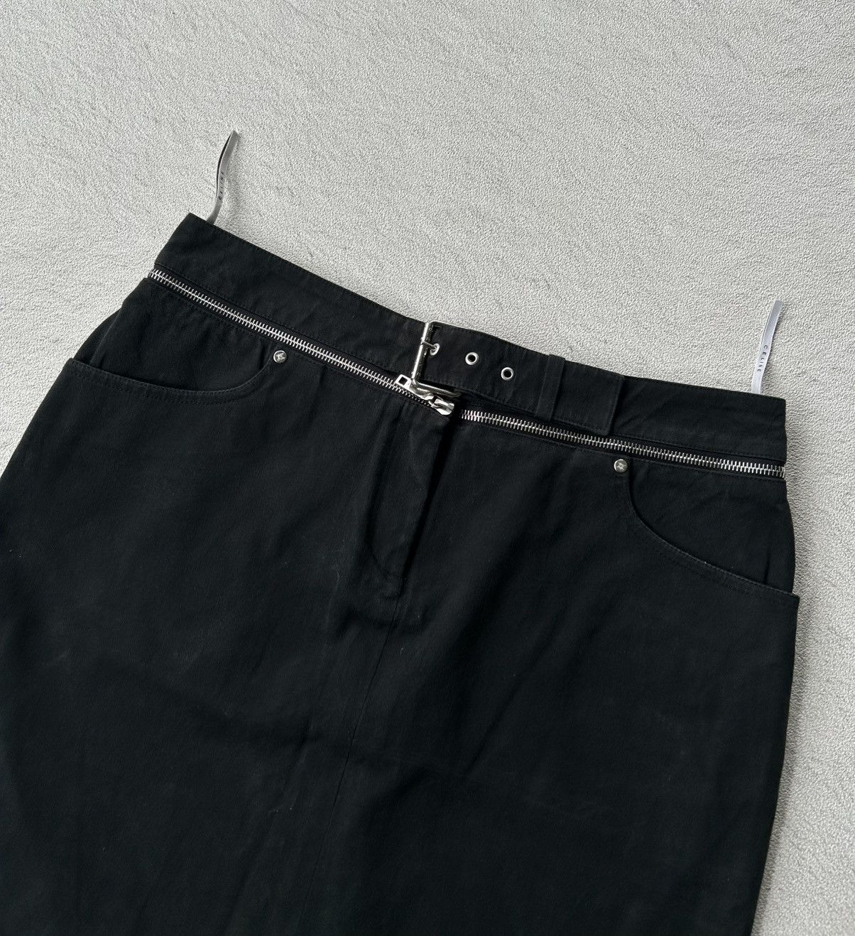 Celine Celine F/W 2003 Zipper Waistband Skirt Size 30" / US 8 / IT 44 - 2 Thumbnail