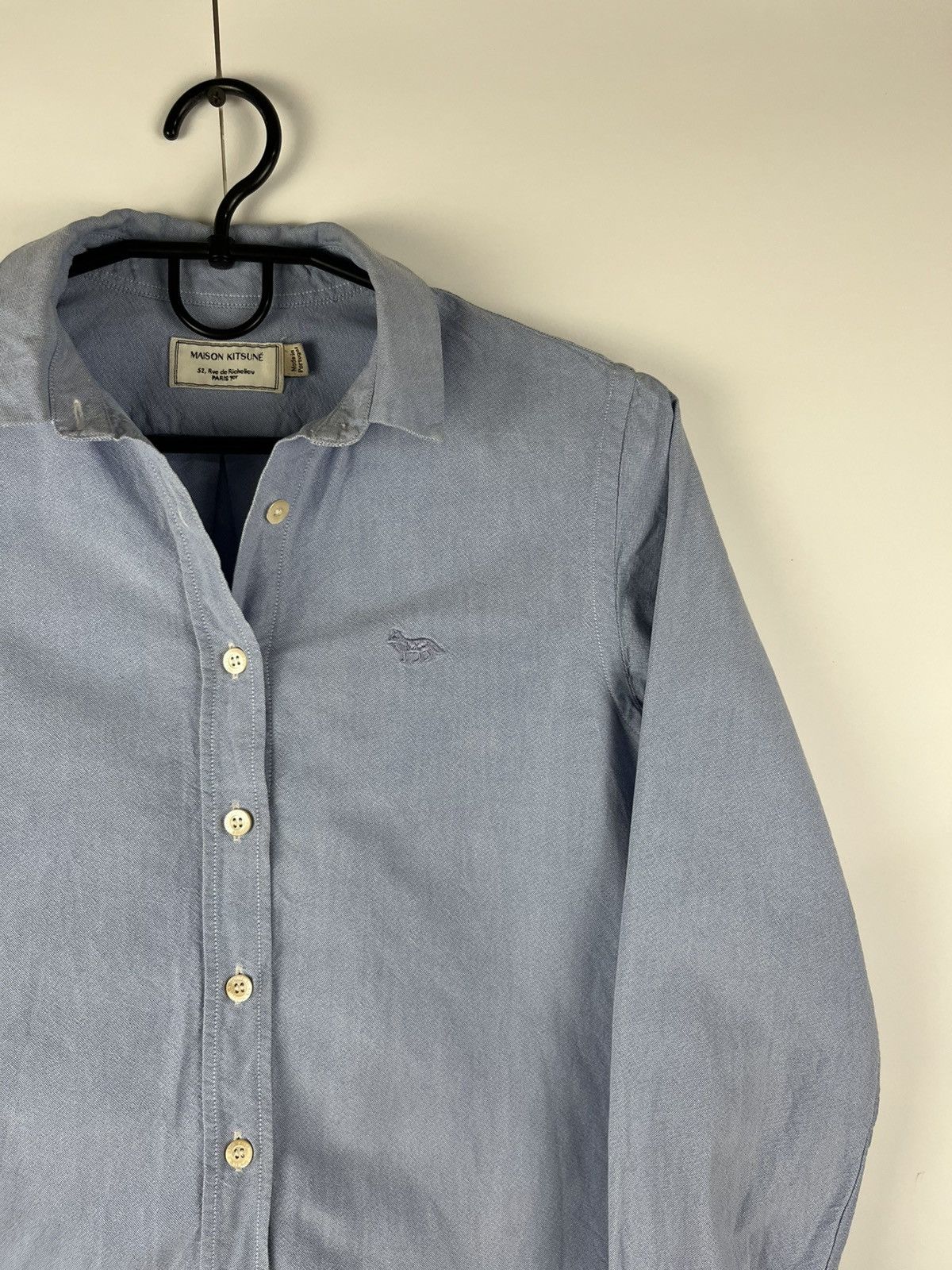 Maison Kitsune Maison Kitsune Luxury Classic Cotton Shirt Blouse Portugal Size XS / US 0-2 / IT 36-38 - 3 Thumbnail