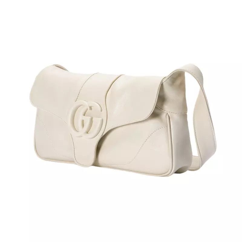 Gucci GUCCI Aphrodite Small White Leather Shoulder Bag N&A Size ONE SIZE - 2 Thumbnail