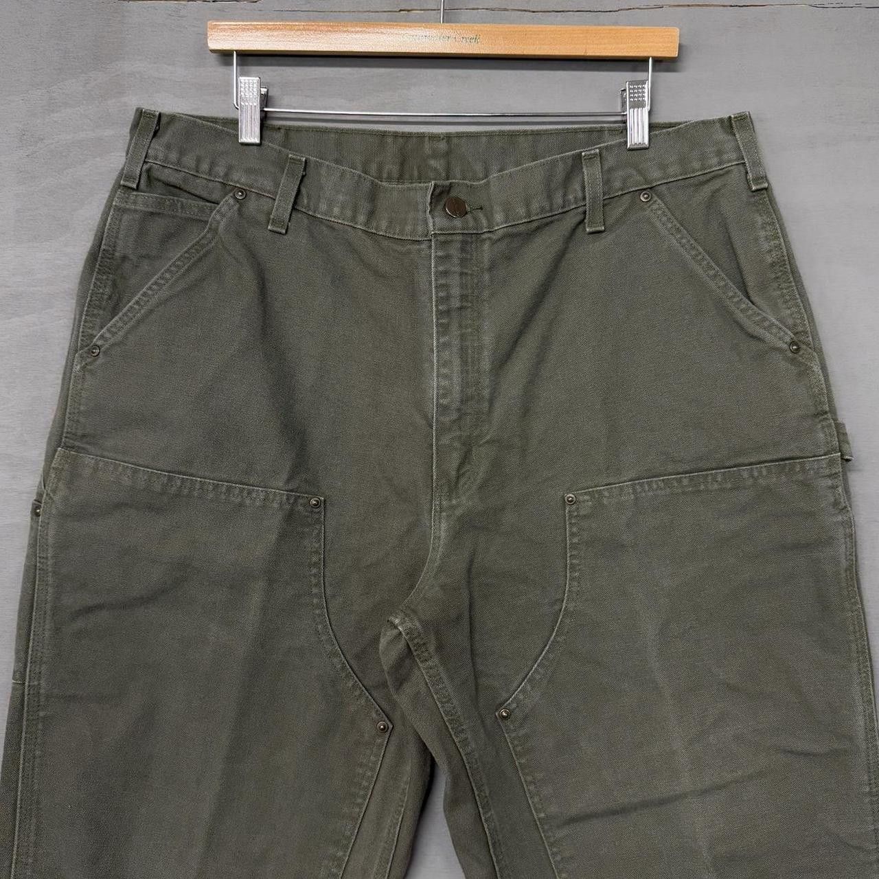Carhartt Carhartt B136 MOS Double Knee Work Pants Green 38 x 32 Size US 38 / EU 54 - 1 Thumbnail