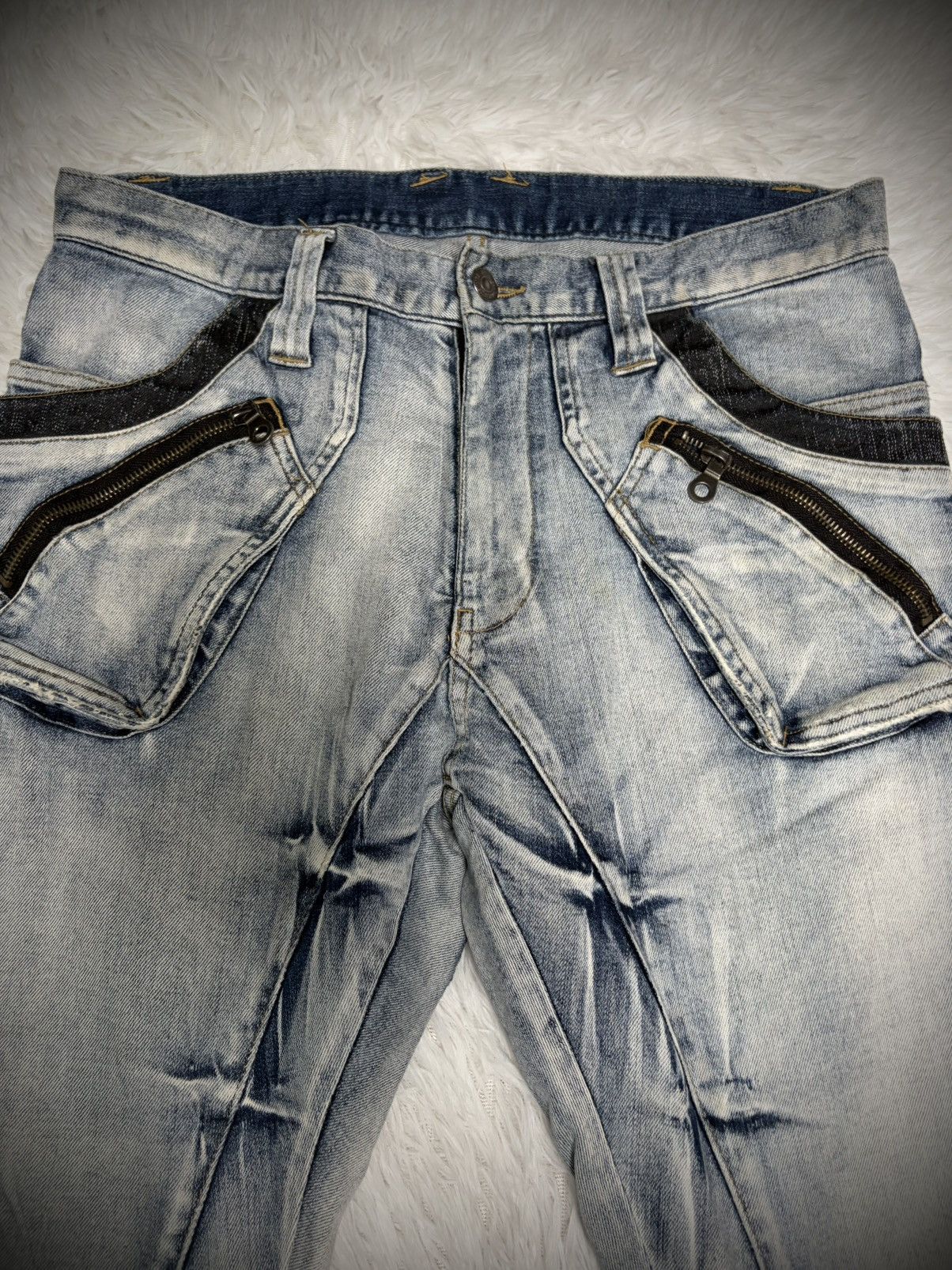 Hysteric Glamour PPFM bondage acidwash cargo Size US 33 - 3 Thumbnail