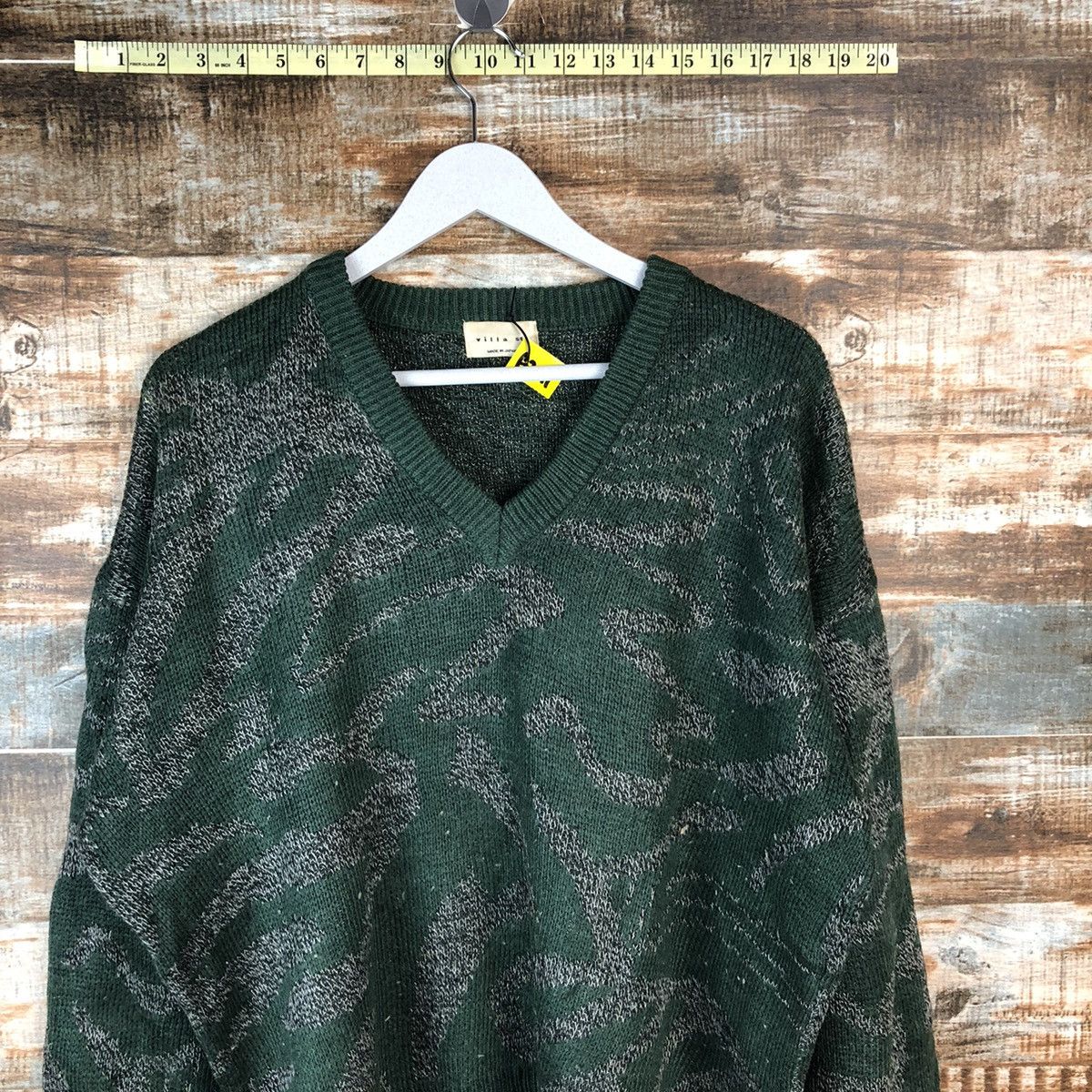 Homespun Knitwear Villa St made in japan vintage Green Knitwear #A2041 Size US XL / EU 56 / 4 - 5 Thumbnail