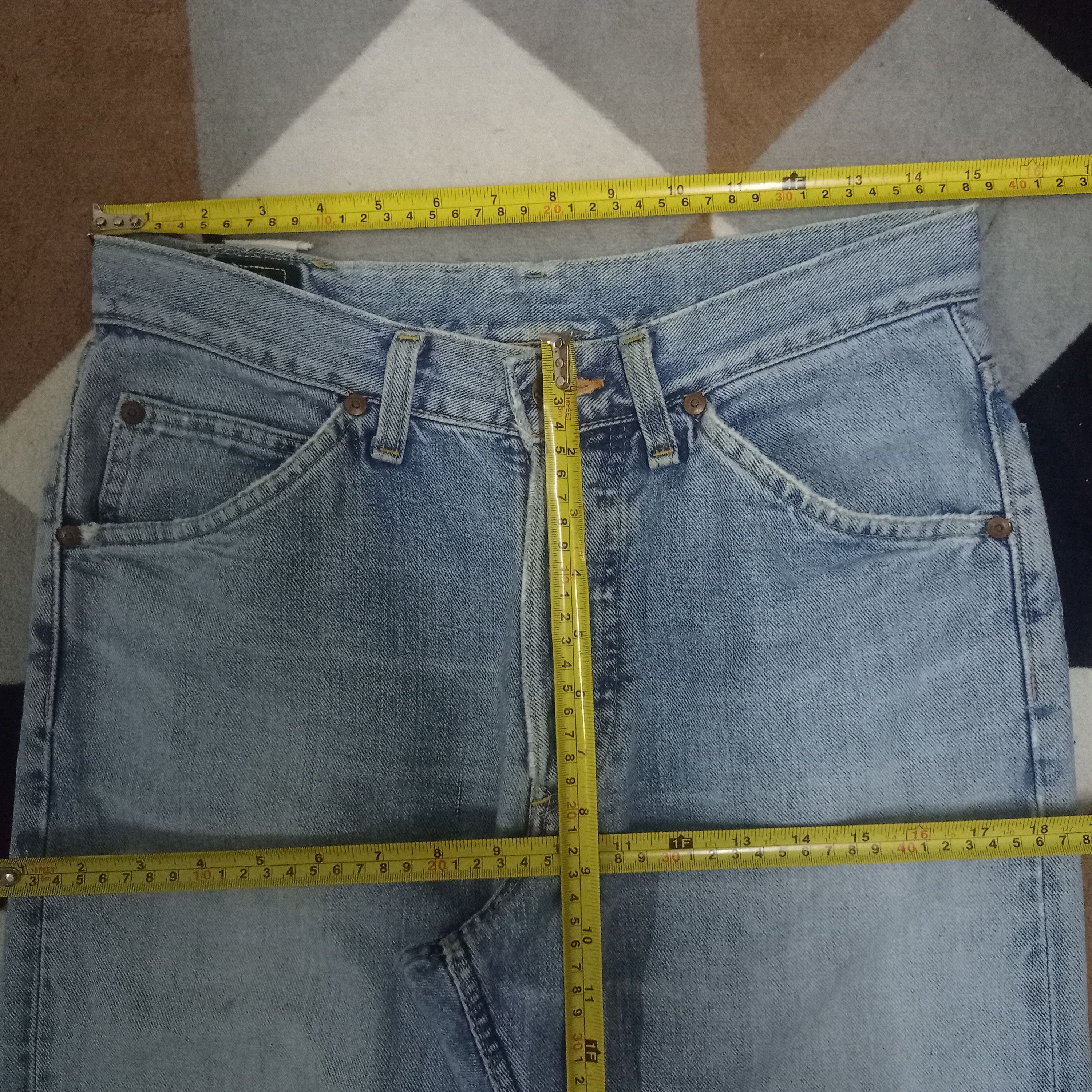 Lee Vintage 50s Lee Riders Selvedge Distressed Baggy Jeans Size US 30 / EU 46 - 11 Thumbnail