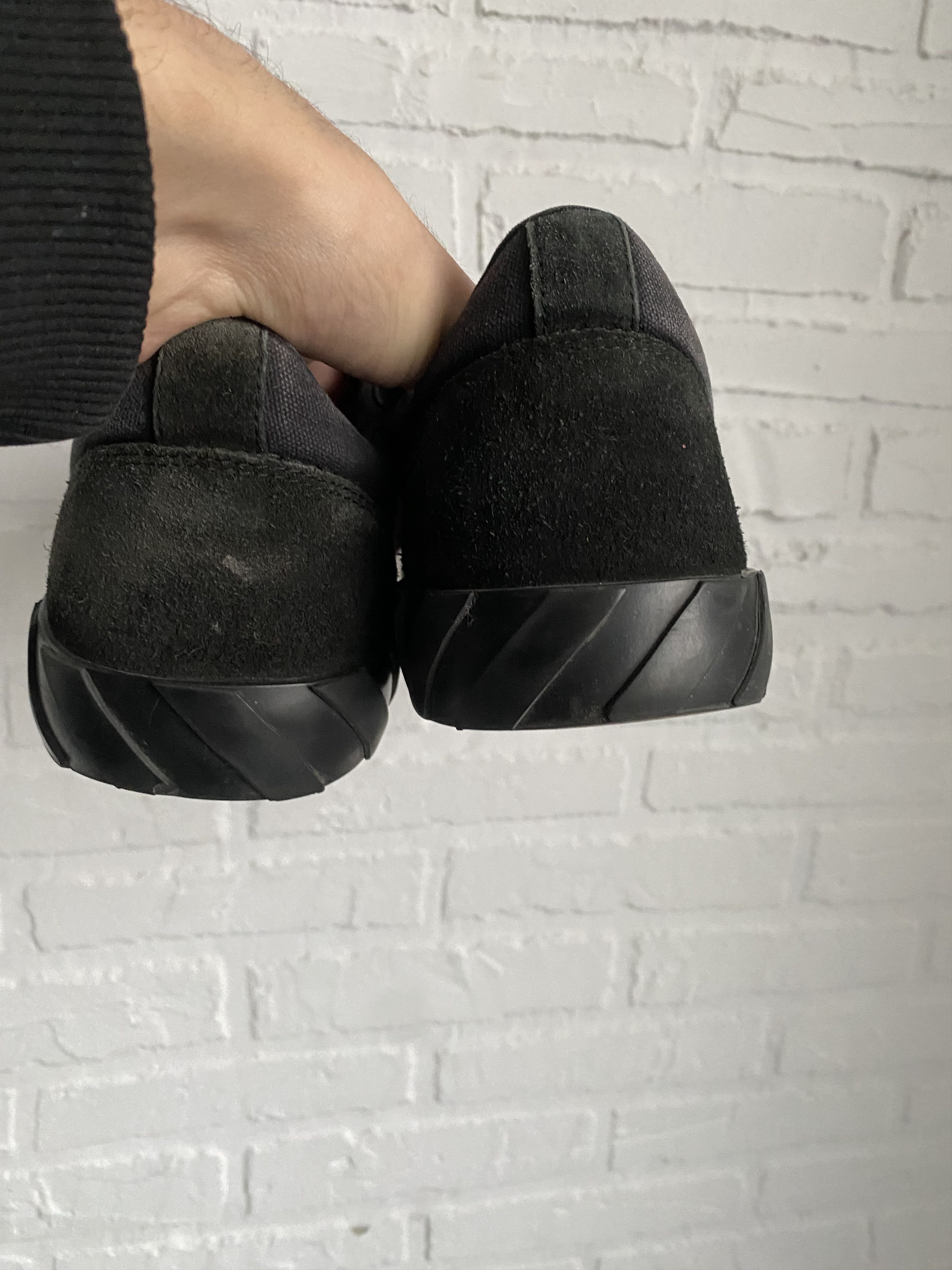 Off-White Off White suede leather black vulcanized sneakers Size US 10 / EU 43 - 17 Thumbnail
