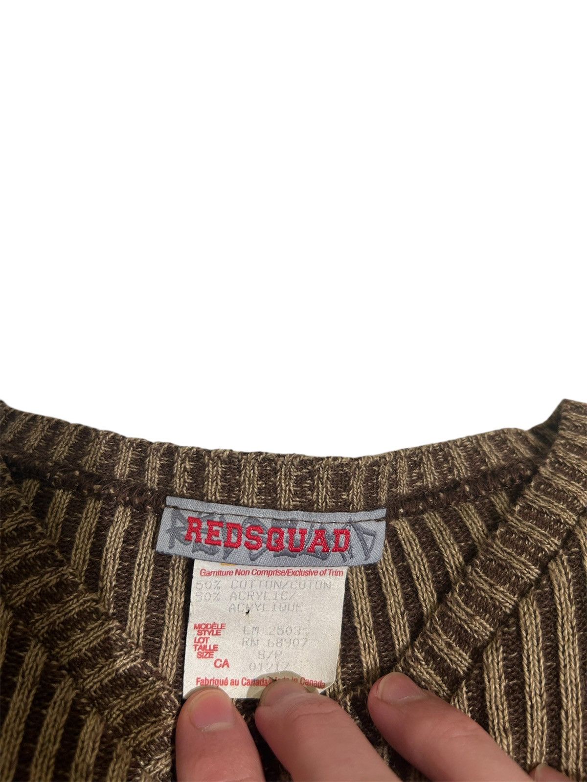 Vintage 90s Vintage RedSquad Long Sleeve T-shirt Size US M / EU 48-50 / 2 - 3 Thumbnail