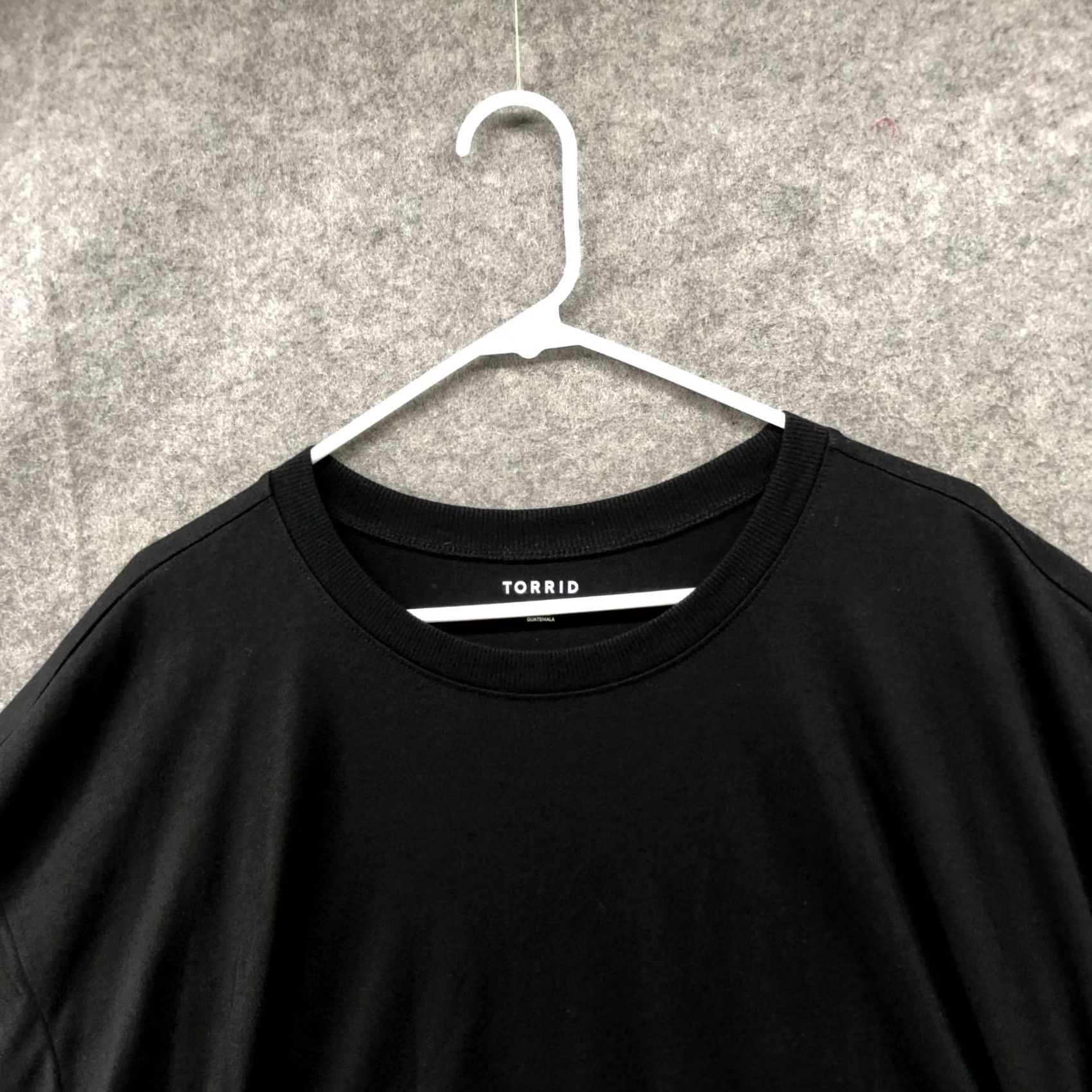 Torrid Torrid Signature Jersey Relaxed Crew Tee Womens 4X Black Short Sleeve T Shirt Size XXL / US 16-18 / IT 52-54 - 3 Thumbnail