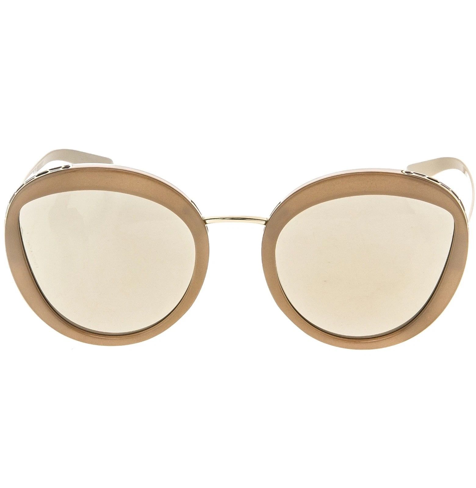 Bvlgari BULGARI SERPENTI BV8191 8191 Gold Beige Round Sunglasses Size ONE SIZE - 2 Thumbnail
