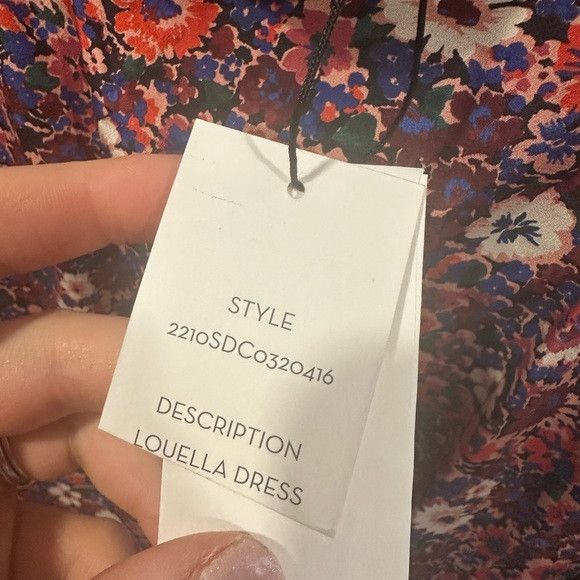 Veronica Beard VERONICA BEARD -Louella Floral Print Dress In Berry Multi Size XS / US 0-2 / IT 36-38 - 8 Thumbnail