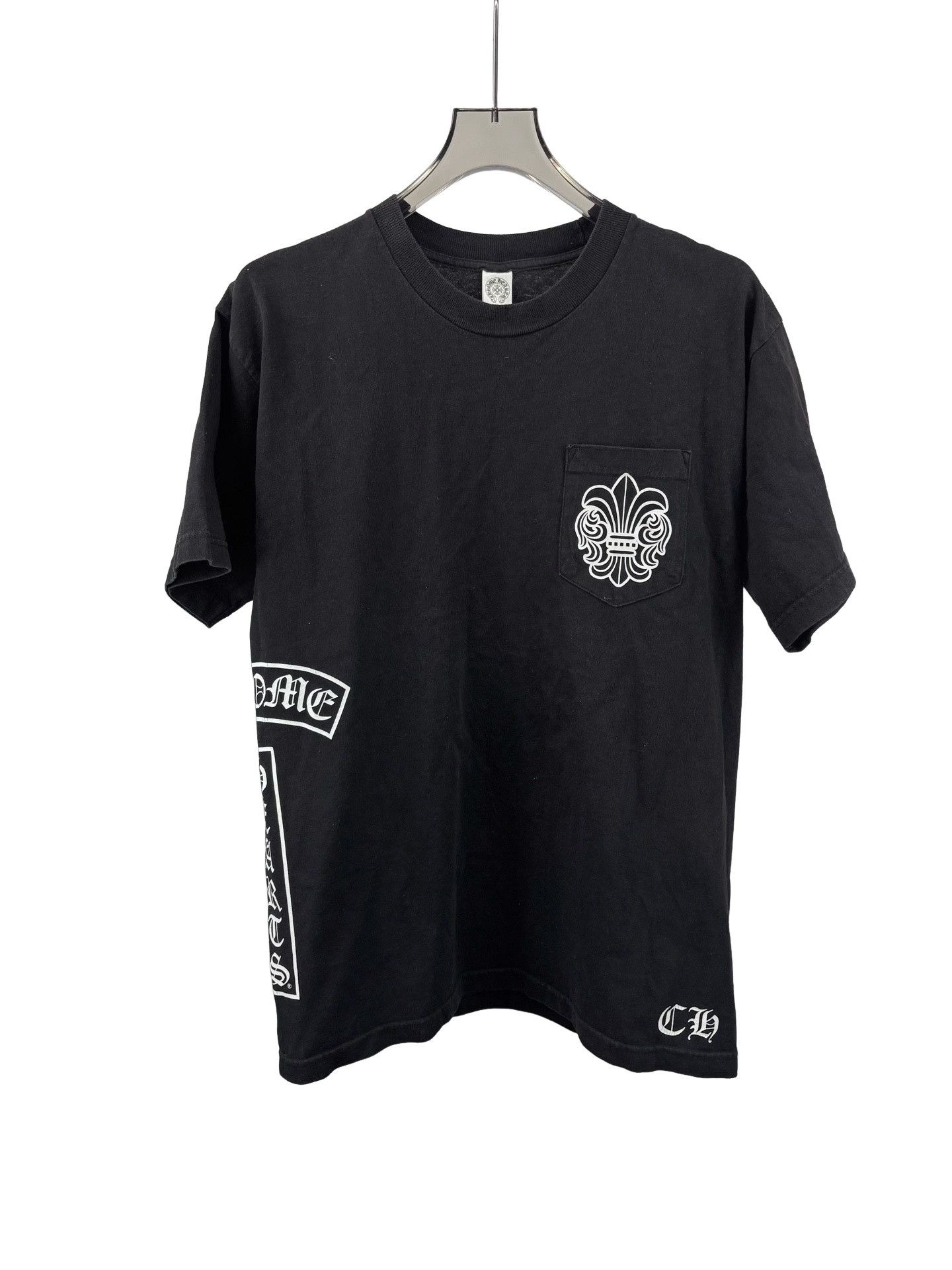 Chrome Hearts Chrome Hearts Fleur De Lis Scroll Logo Pocket Tshirt