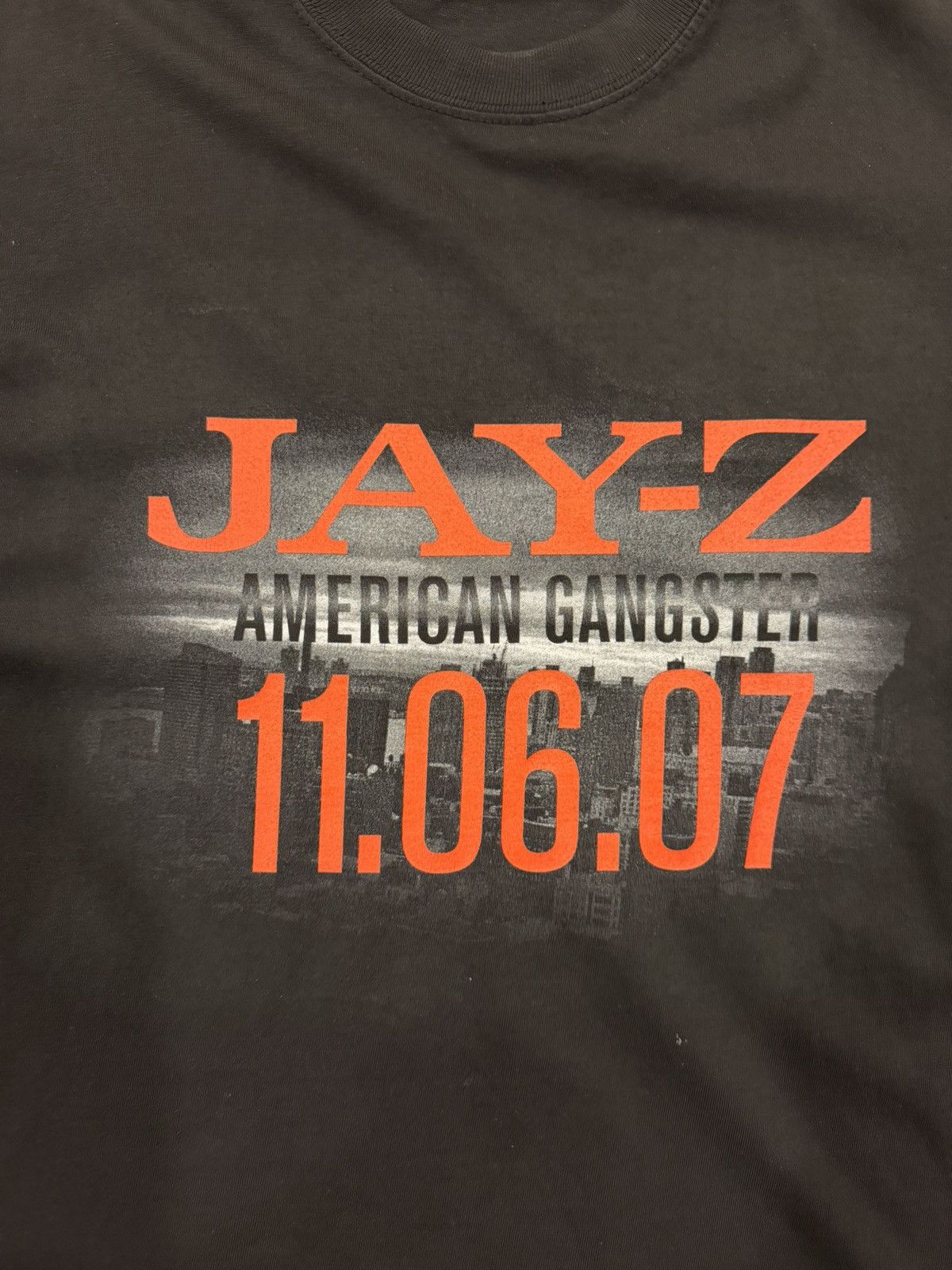 Vintage Vintage Jay-Z 2007 American Ganster Promo Black Rap T-Shirt Size US XL / EU 56 / 4 - 6 Thumbnail