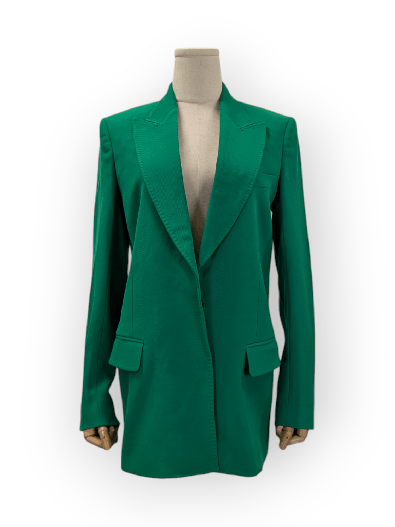 Stella McCartney Stella Mccartney Green Wool Blazer Size XS / US 0-2 / IT 36-38 - 1 Thumbnail