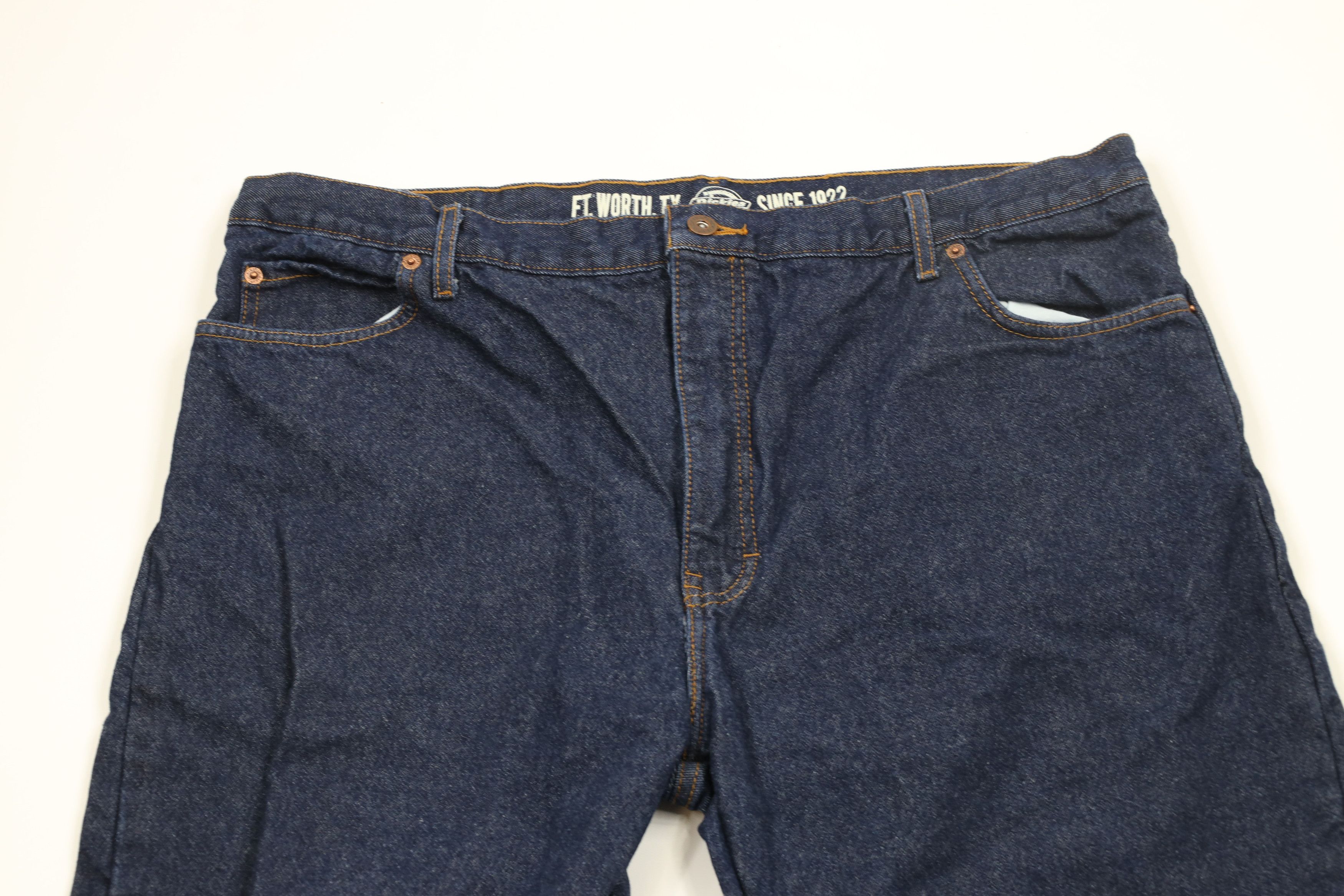 Dickies × Vintage Vintage Dickies Flannel Lined Relaxed Fit Denim Jeans Indigo Size US 40 / EU 56 - 3 Thumbnail