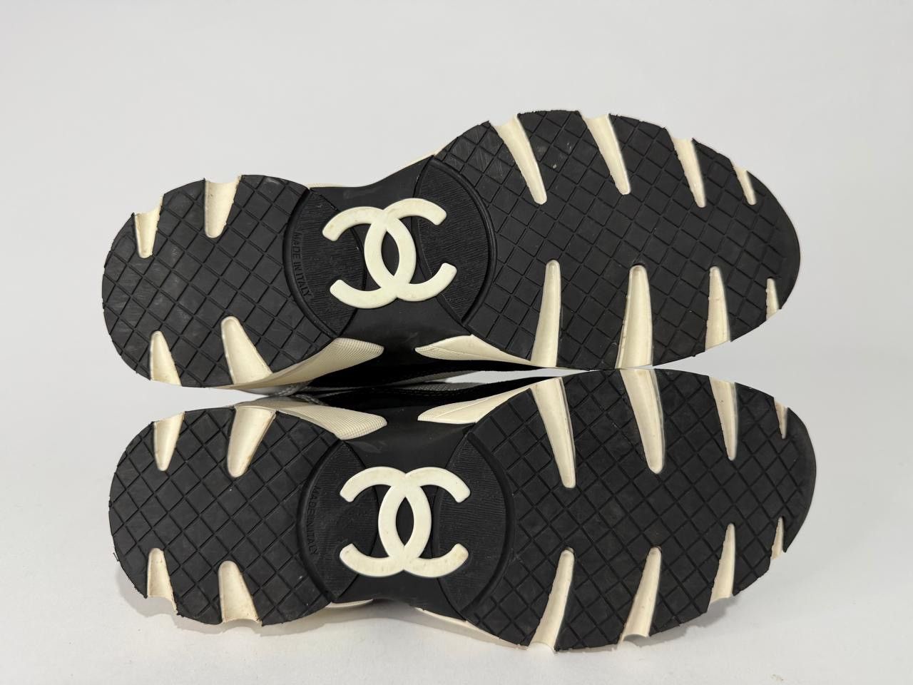 Chanel Chanel black and white color matching sneakers shoes EU 36. Size US 6 / IT 36 - 9 Thumbnail
