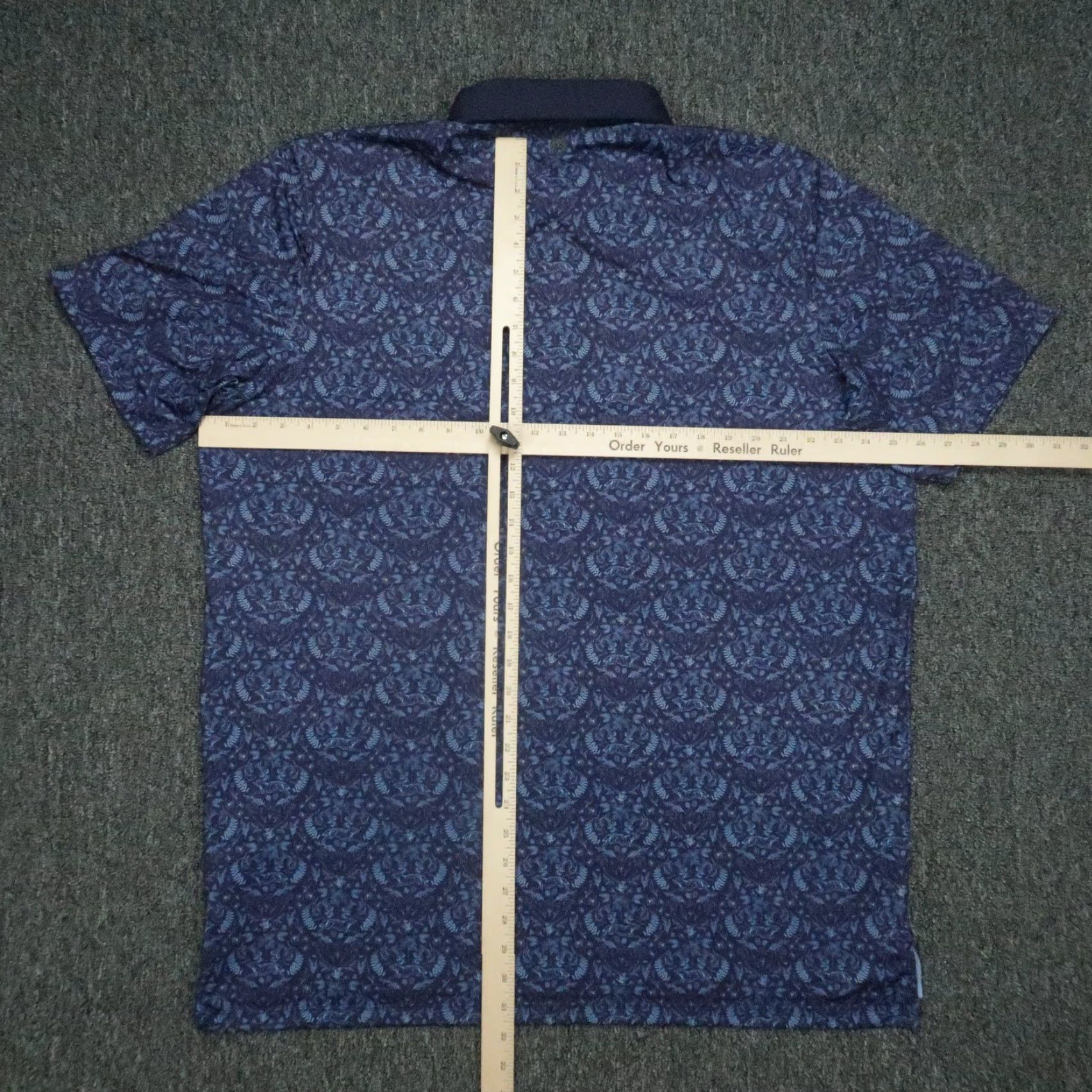 Vintage Greyson Polo Shirt Mens Extra Large Blue Pattern Golf Wolf Crest Size US XL / EU 56 / 4 - 6 Thumbnail