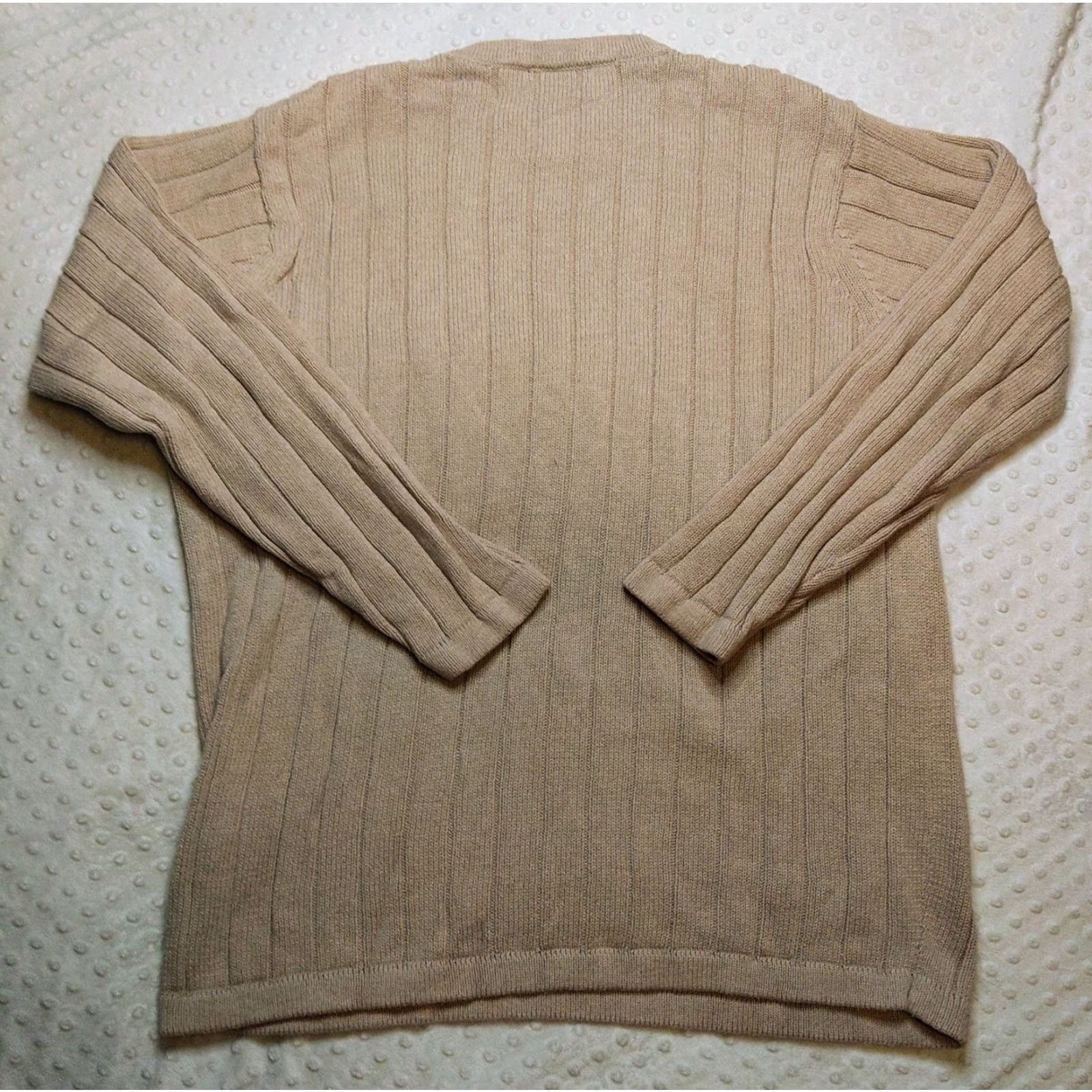 Eddie Bauer Eddie Bauer Crew Neck Sweater Mens 2XL Beige Cotton 100% Knit Pullover Long Sleeve Casual Business Travel 90s Classic Hipster Outdoor Preppy Size US XXL / EU 58 / 5 - 6 Thumbnail