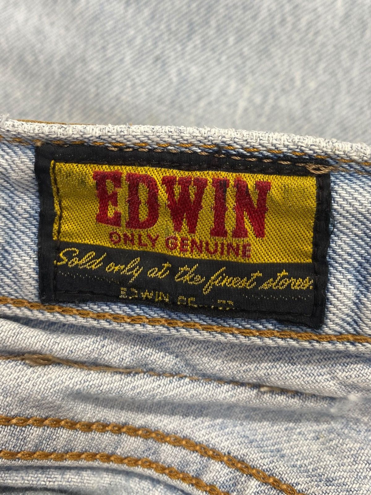Edwin Edwin Brand Faded Light Wash Style Straight Cut Jeans Size US 30 / EU 46 - 11 Thumbnail