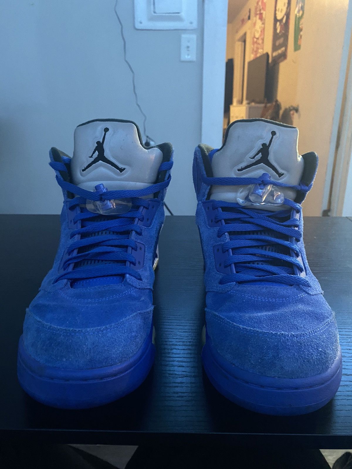 Jordan Brand Air Jordan 5 Retro Blue Suede Size US 12 / EU 45 - 1 Thumbnail
