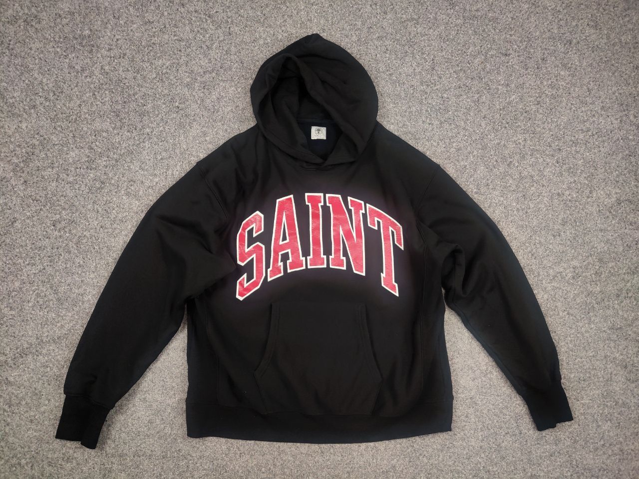 Saint Michael Saint Michael Japan Made Arch Logo Black Oversized Hoodie Size US M / EU 48-50 / 2 - 8 Thumbnail