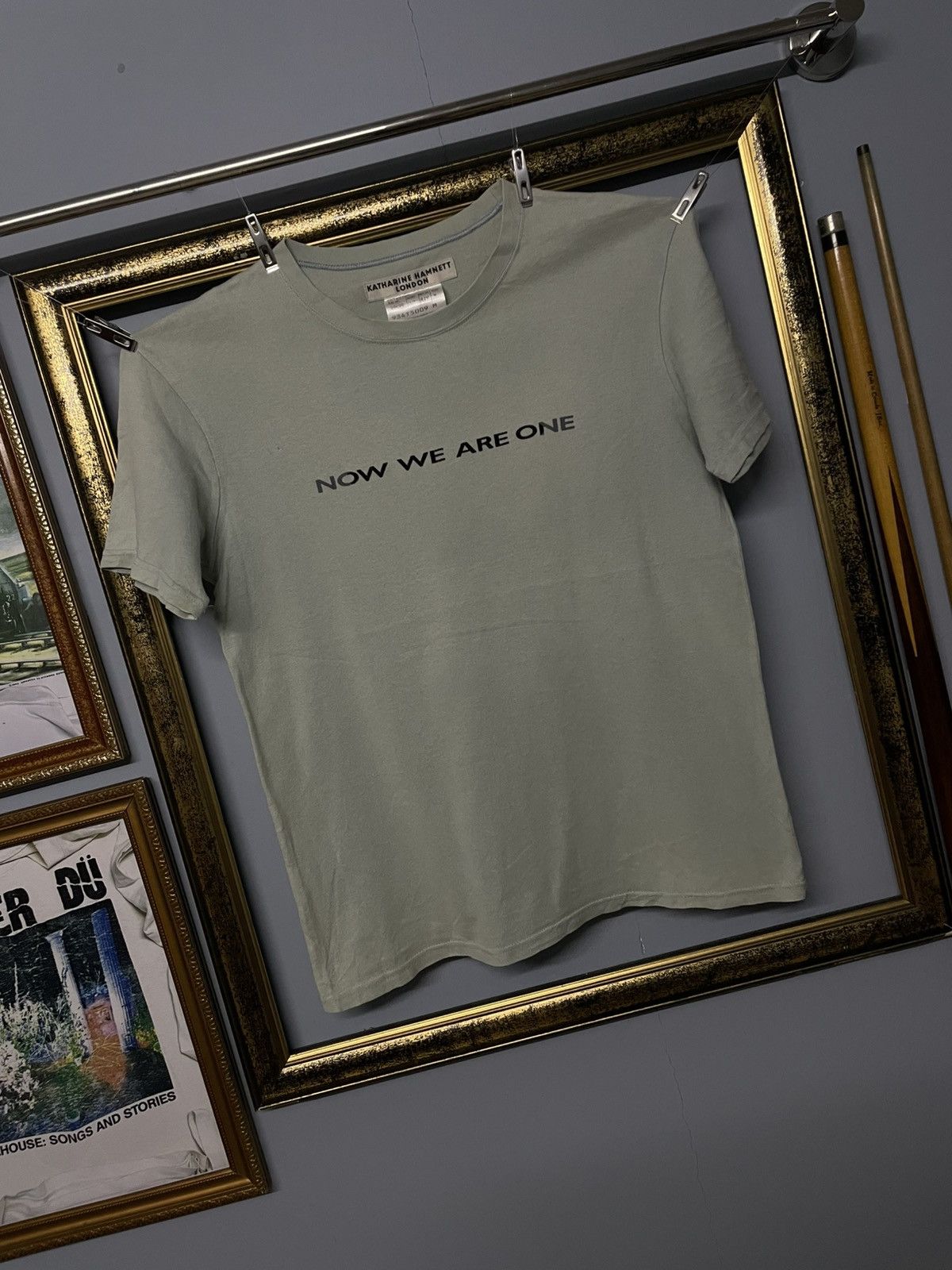 Designer × Katharine Hamnett London Vintage 1990s Designer Katharine Hamnett Now We Are One Tee Size US S / EU 44-46 / 1 - 2 Thumbnail