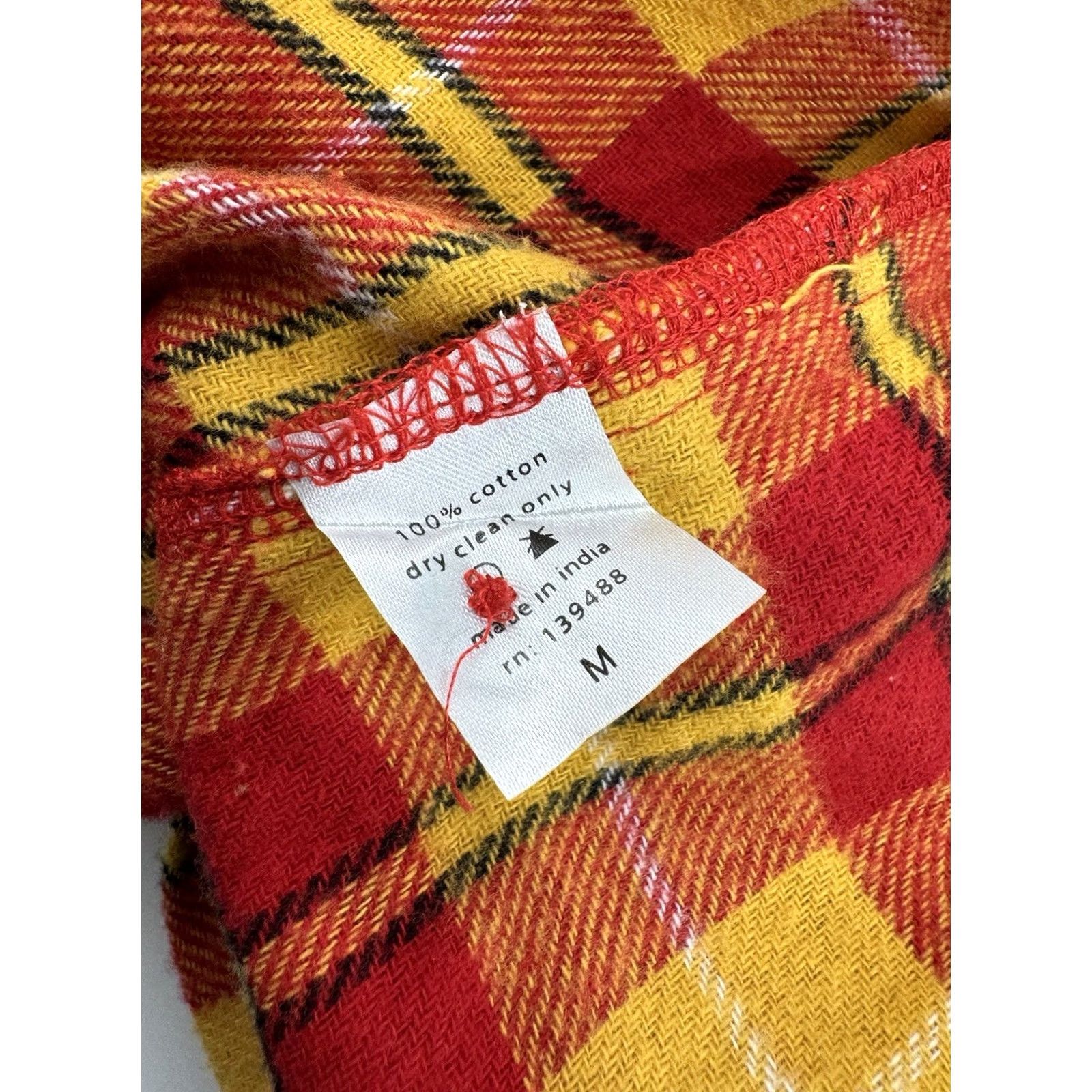 MNML MNML - Plaid Relaxed Cargo Mens M Flannel Shirt Size US M / EU 48-50 / 2 - 7 Thumbnail