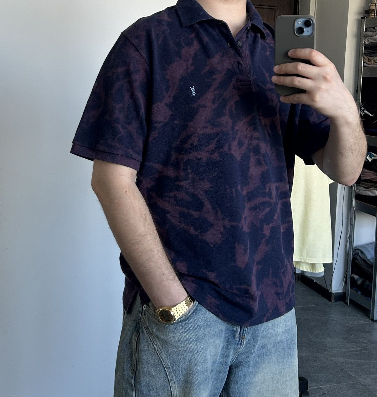 Yves Saint Laurent Vintage polo YSL Yves Saint Laurent custom xlarge logo Size US XL / EU 56 / 4 - 5 Thumbnail