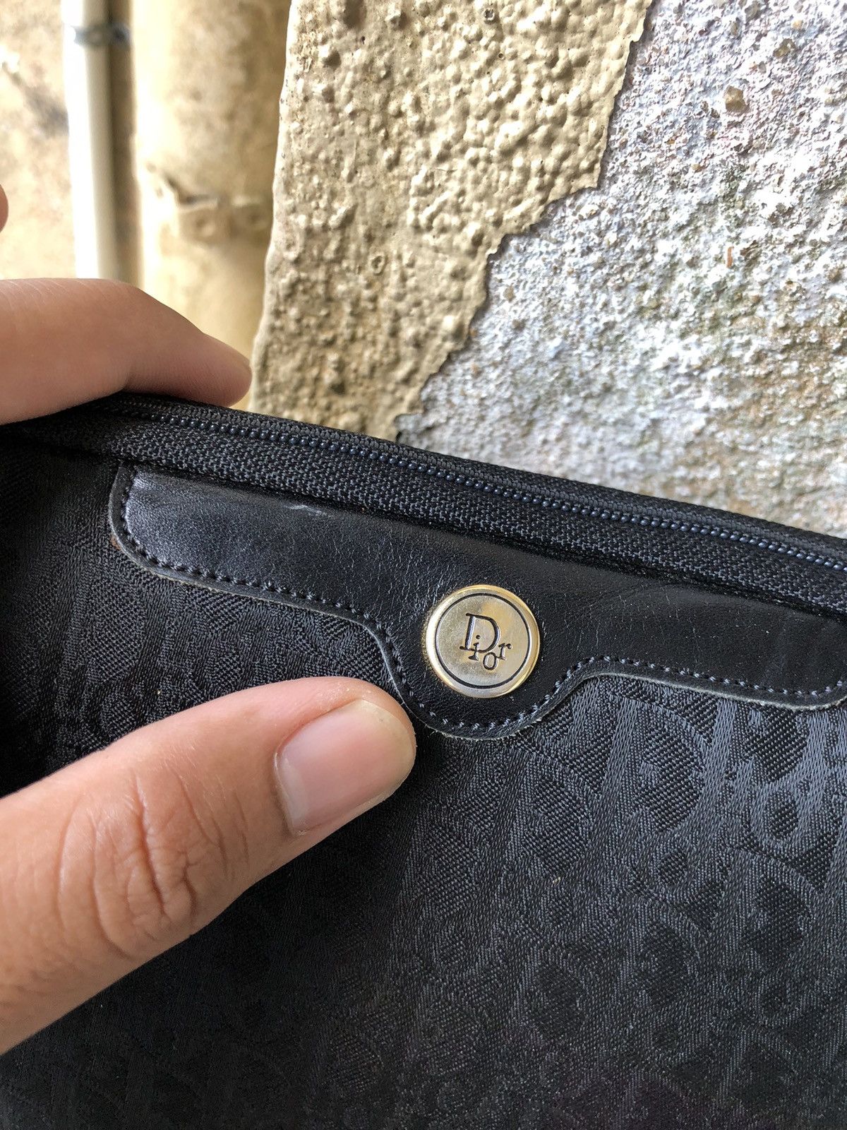 Christian Dior Monsieur Vintage Christian Dior Monogram Clutch Bag Black Size ONE SIZE - 2 Thumbnail