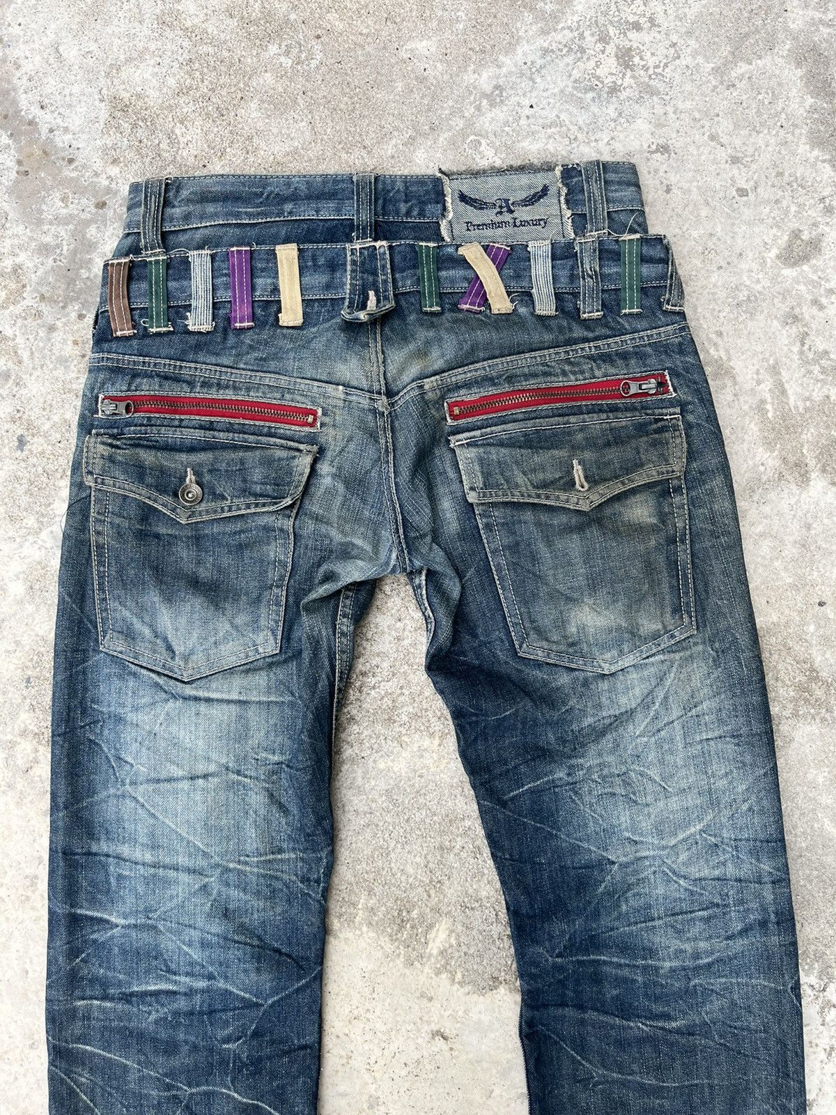 Japanese Brand Rare Antfui Jeans Double Waist Denim Size US 30 / EU 46 - 9 Thumbnail