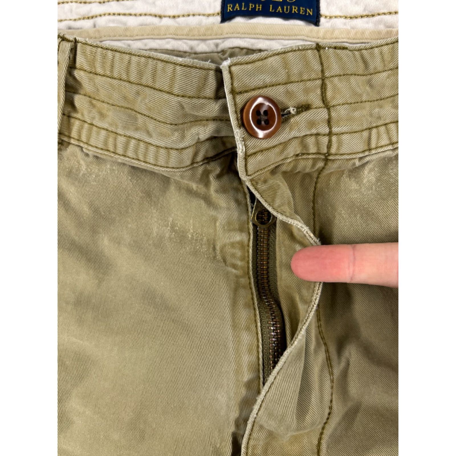 Polo Ralph Lauren Polo Ralph Lauren Shorts Men 40 Green Cargo Twill Cotton Regular Inseam 10in Waist 39in Solid Mens Size US L / EU 52-54 / 3 - 6 Thumbnail
