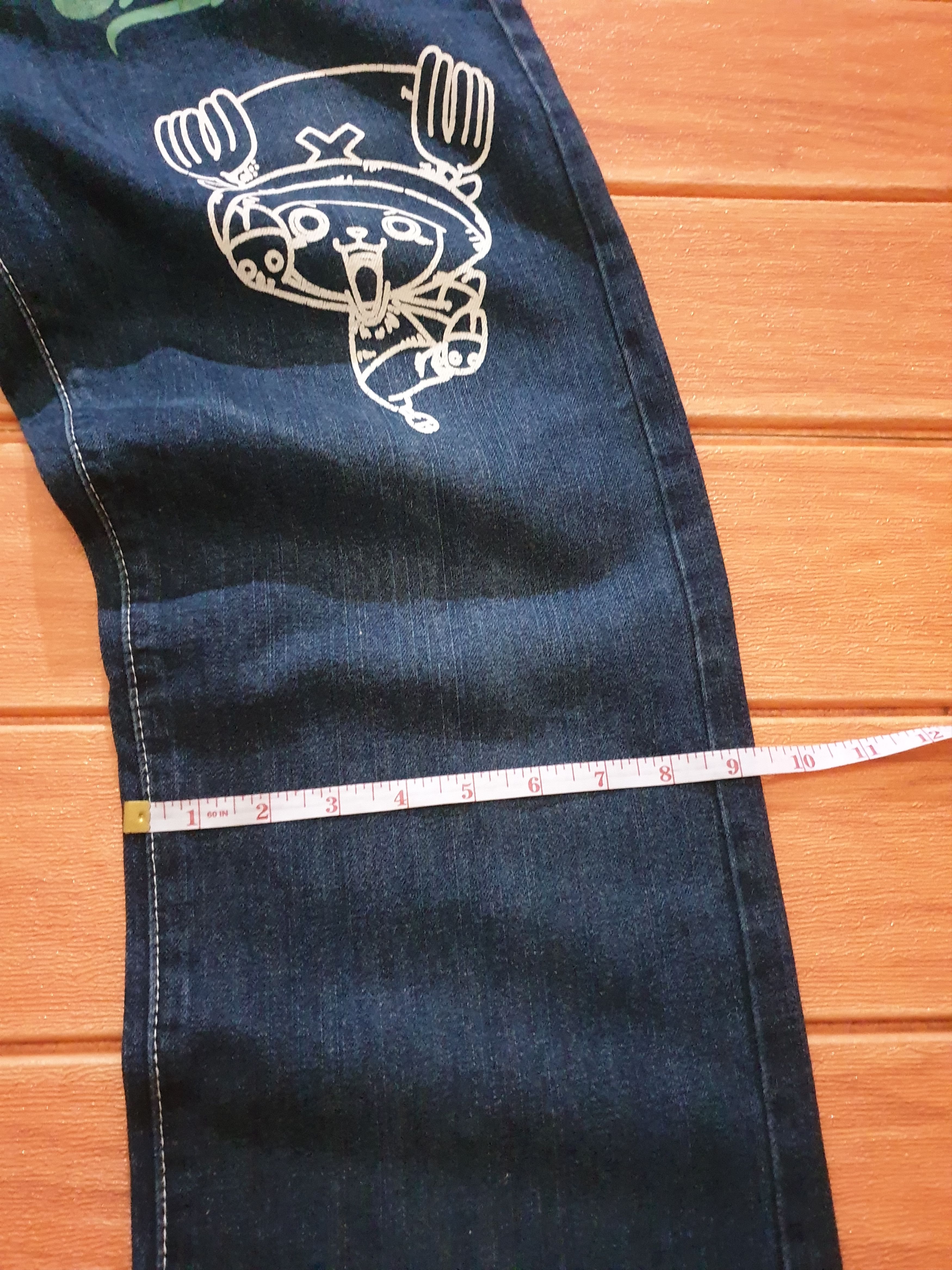 Japanese Brand 💥One piece Japanese anime denim jeans with Size US 32 / EU 48 - 7 Thumbnail
