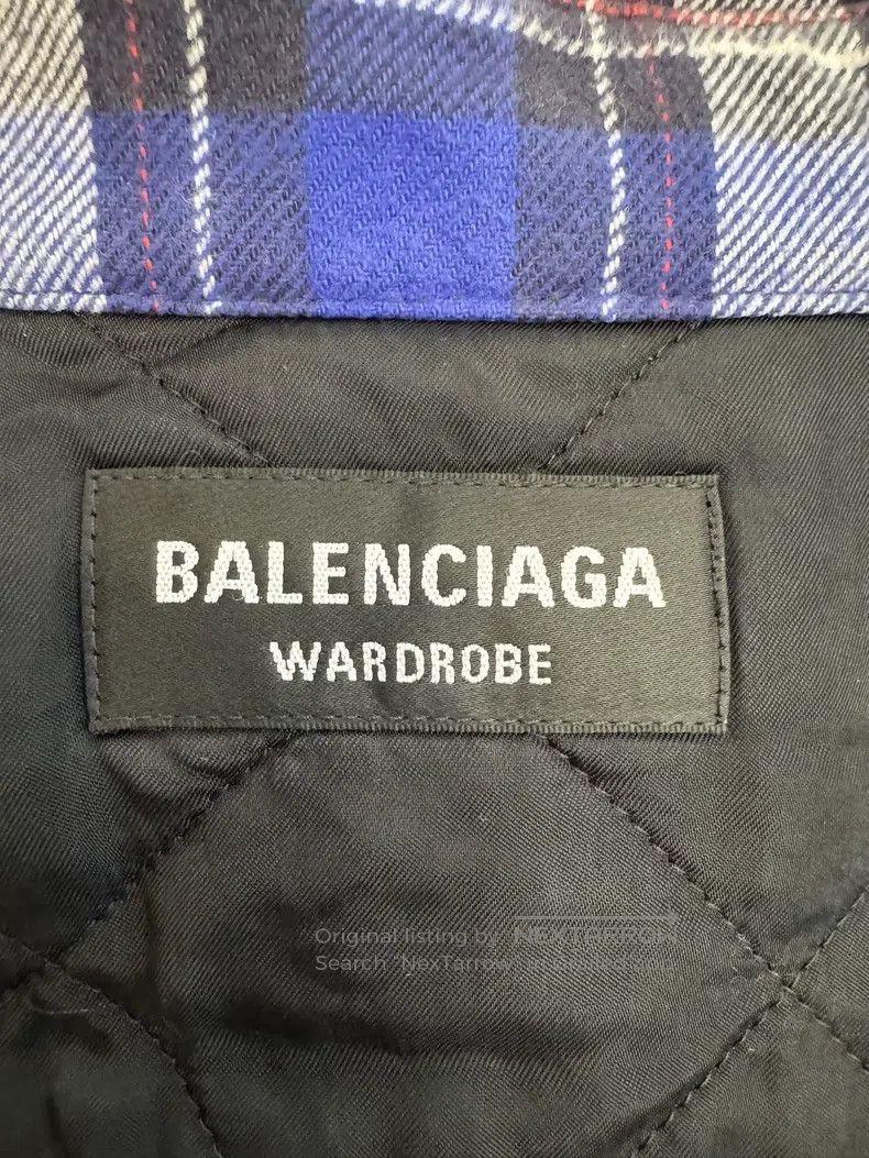 Balenciaga Balenciaga size 37 Blue Plaid Designer Shirt Cotton Jacket Size US XXS / EU 40 - 6 Thumbnail