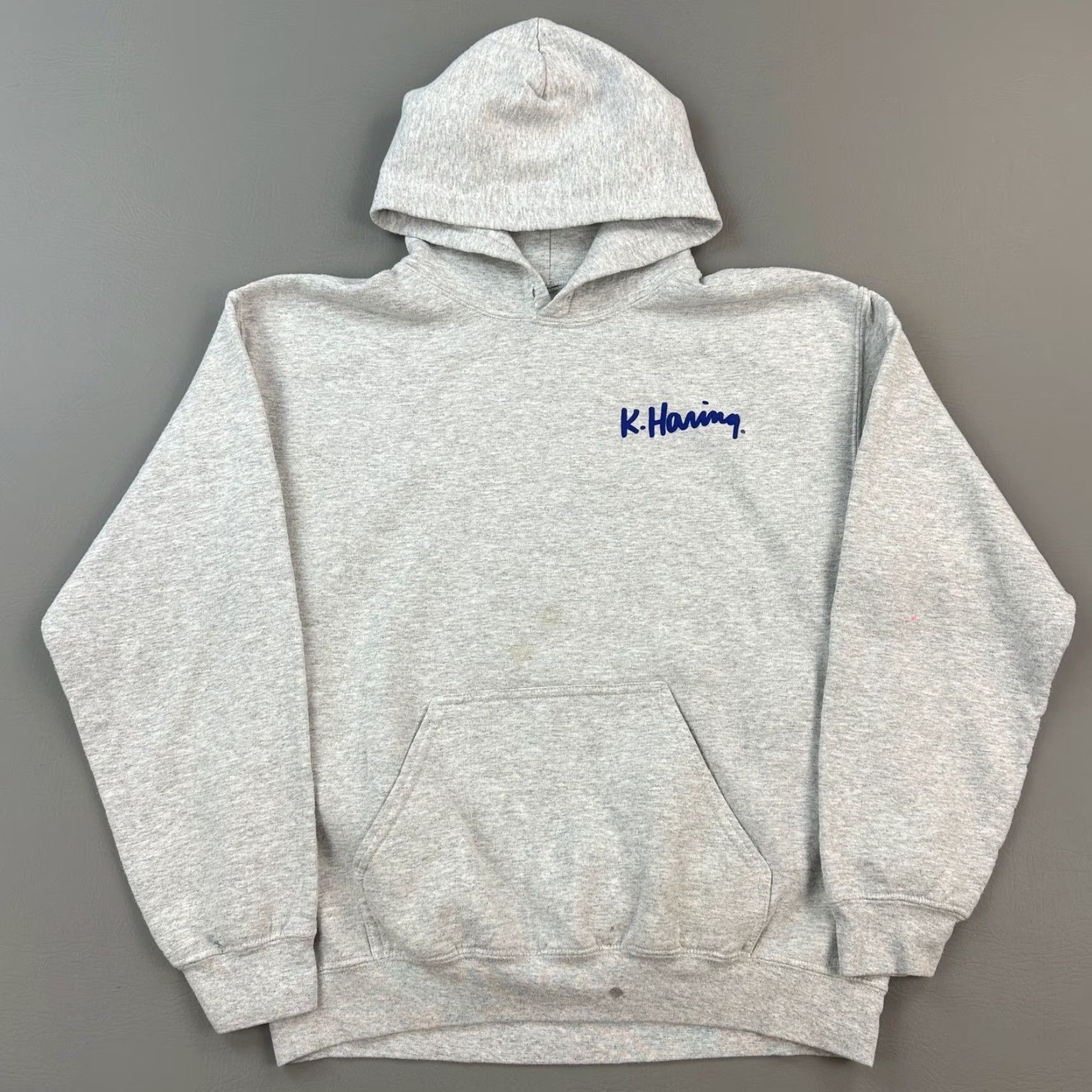 Ripple Junction Ripple Junction Keith Haring Hoodie Mens M Gray Pullover Graphic Print Sweatshirt Shirt Size US M / EU 48-50 / 2 - 6 Thumbnail