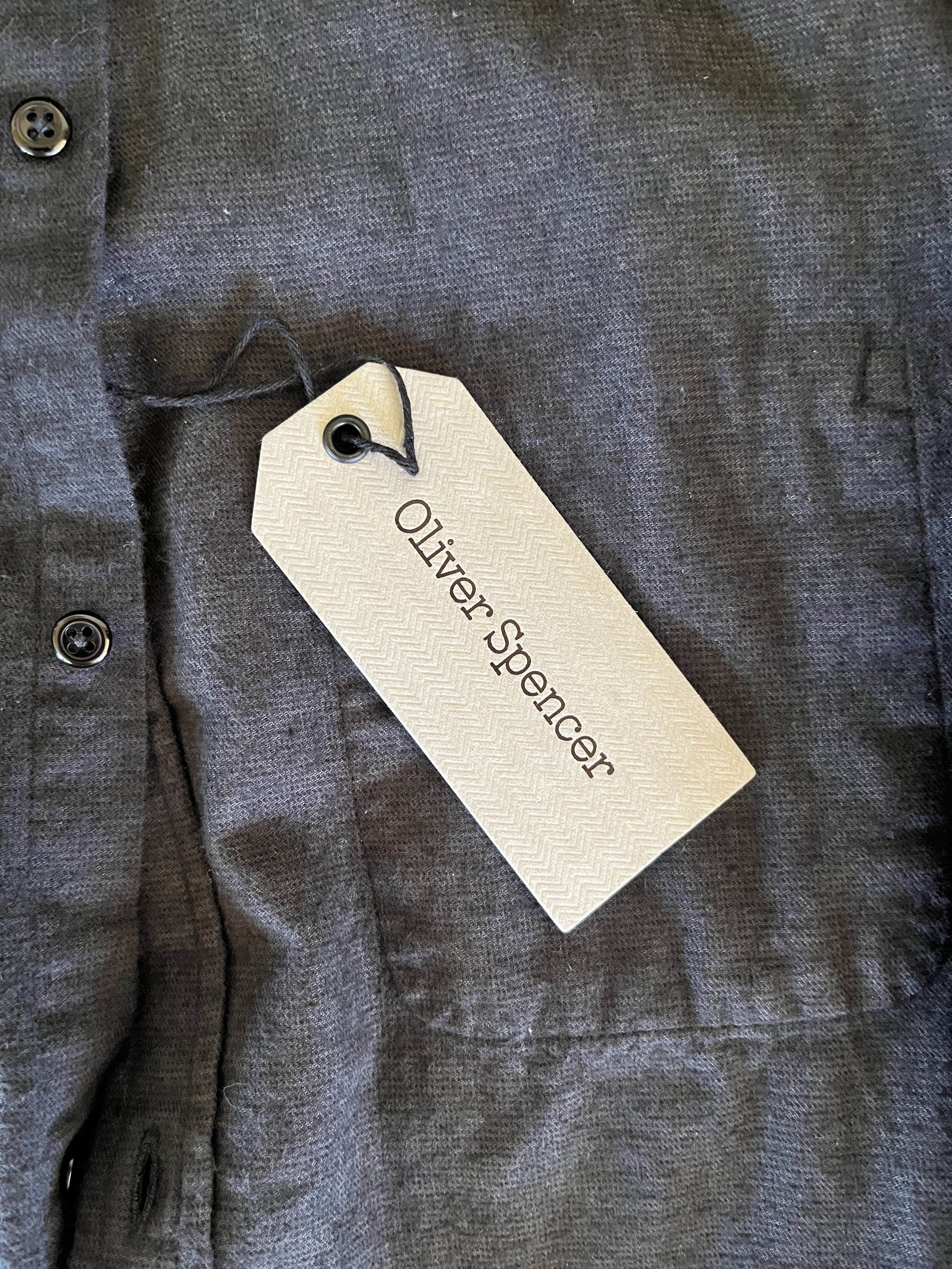 Oliver Spencer New York Special Shirt Abbingdon Grey Mult Size US M / EU 48-50 / 2 - 2 Thumbnail