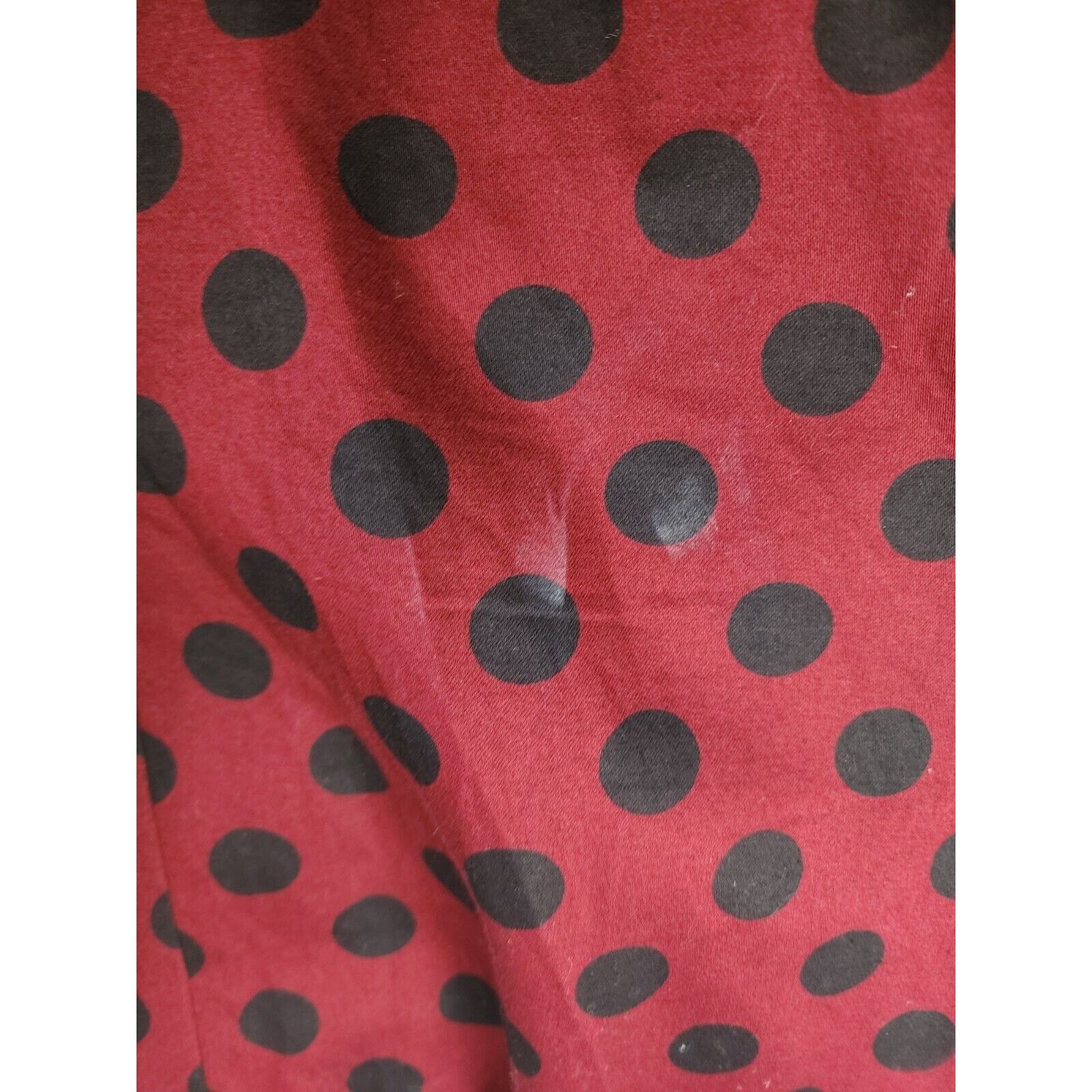 Asos ASOS Red & Black Dot Short Sleeve MIDI Dress Size 6 - Cotton Size M / US 6-8 / IT 42-44 - 11 Thumbnail