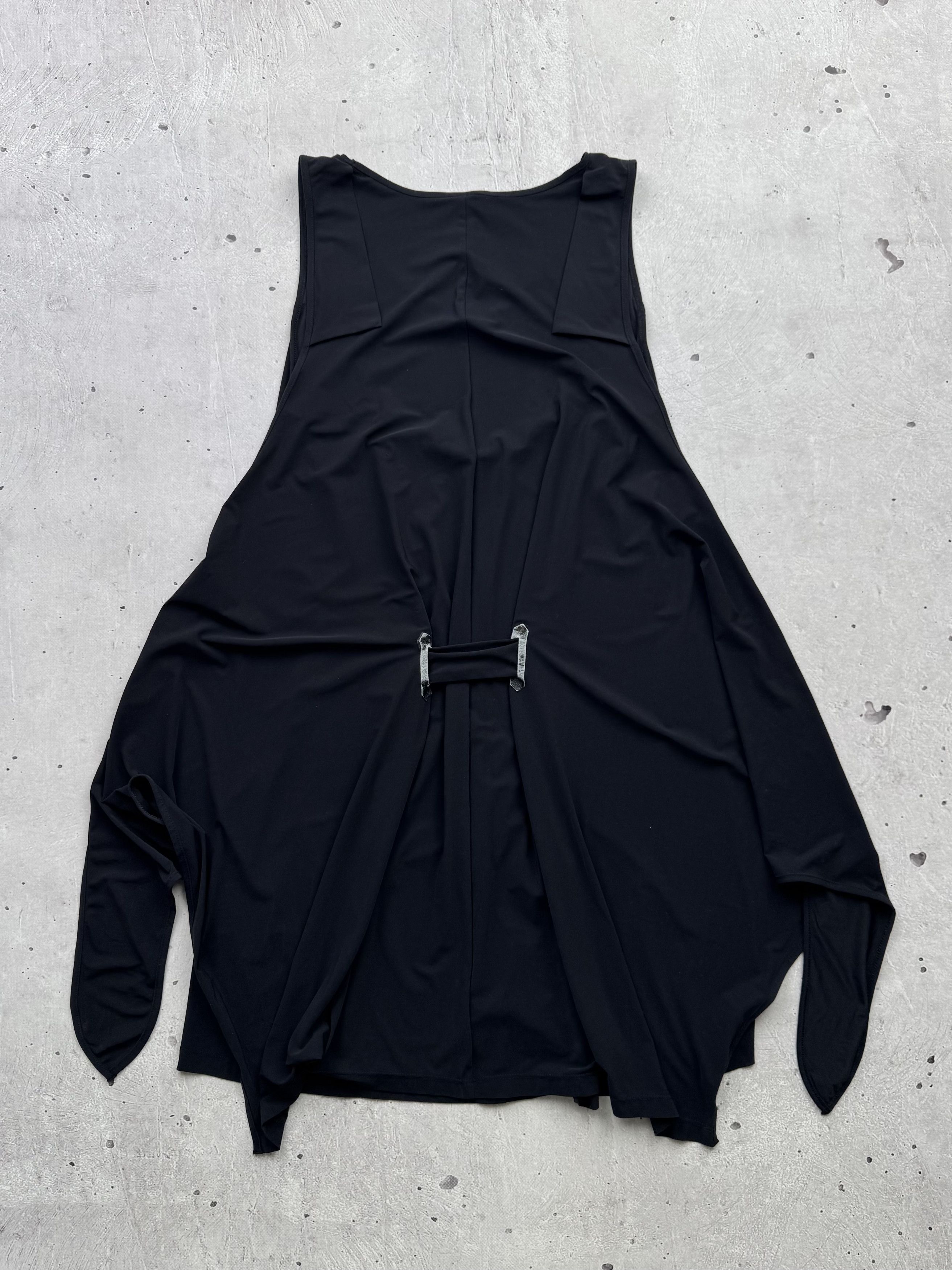 Cop Copine × Vintage Cop Copine Vintage Gothic Asymmetric Belted Dress Size S / US 4 / IT 40 - 9 Thumbnail