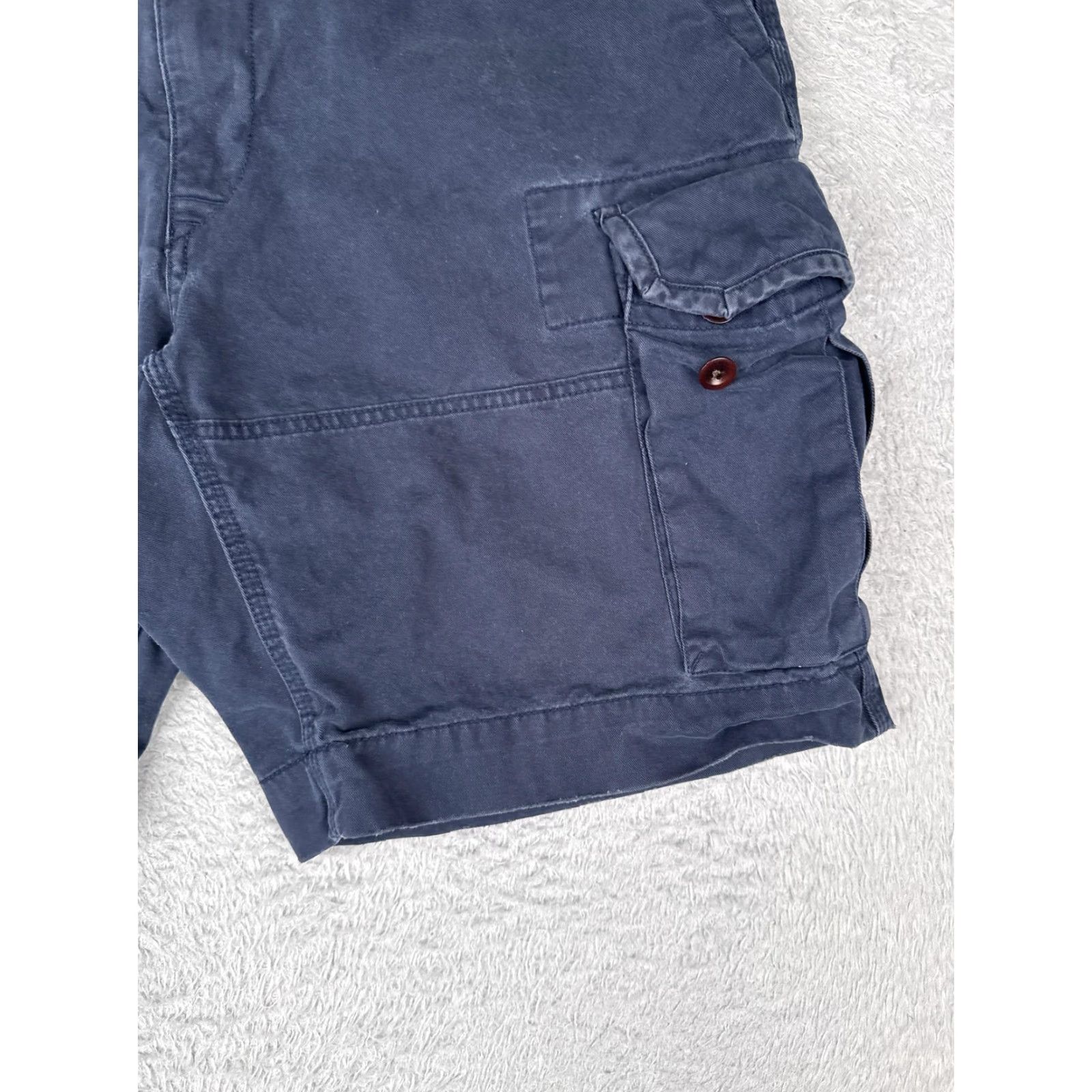 Polo Ralph Lauren Polo Ralph Lauren Shorts Mens 36 Cargo Navy Blue 100% Cotton Pockets Casual Pants Size US M / EU 48-50 / 2 - 2 Thumbnail