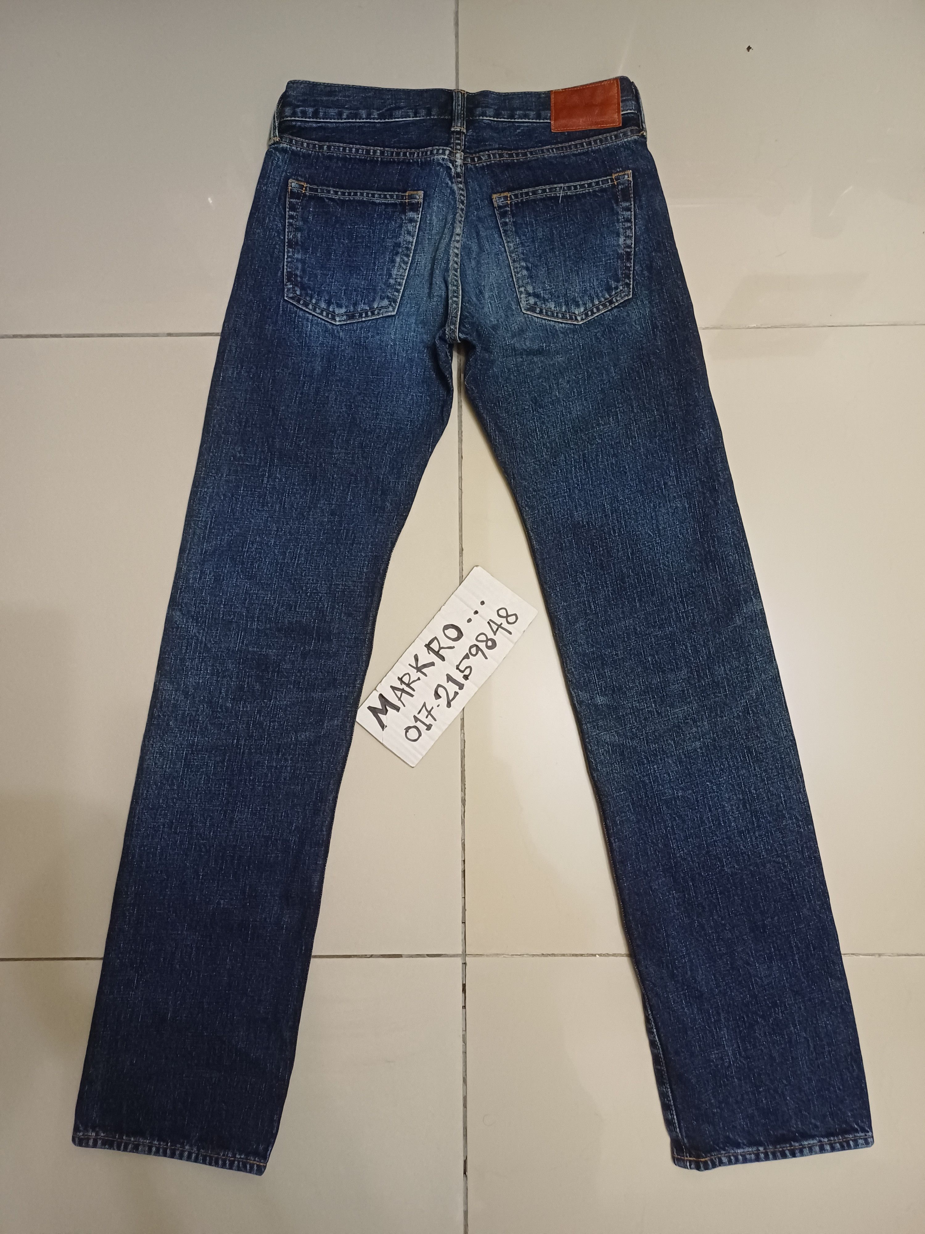 Japanese Brand Nice Jeans Deep Blue by Eternal Clothing Size 28" / US 6 / IT 42 - 3 Thumbnail