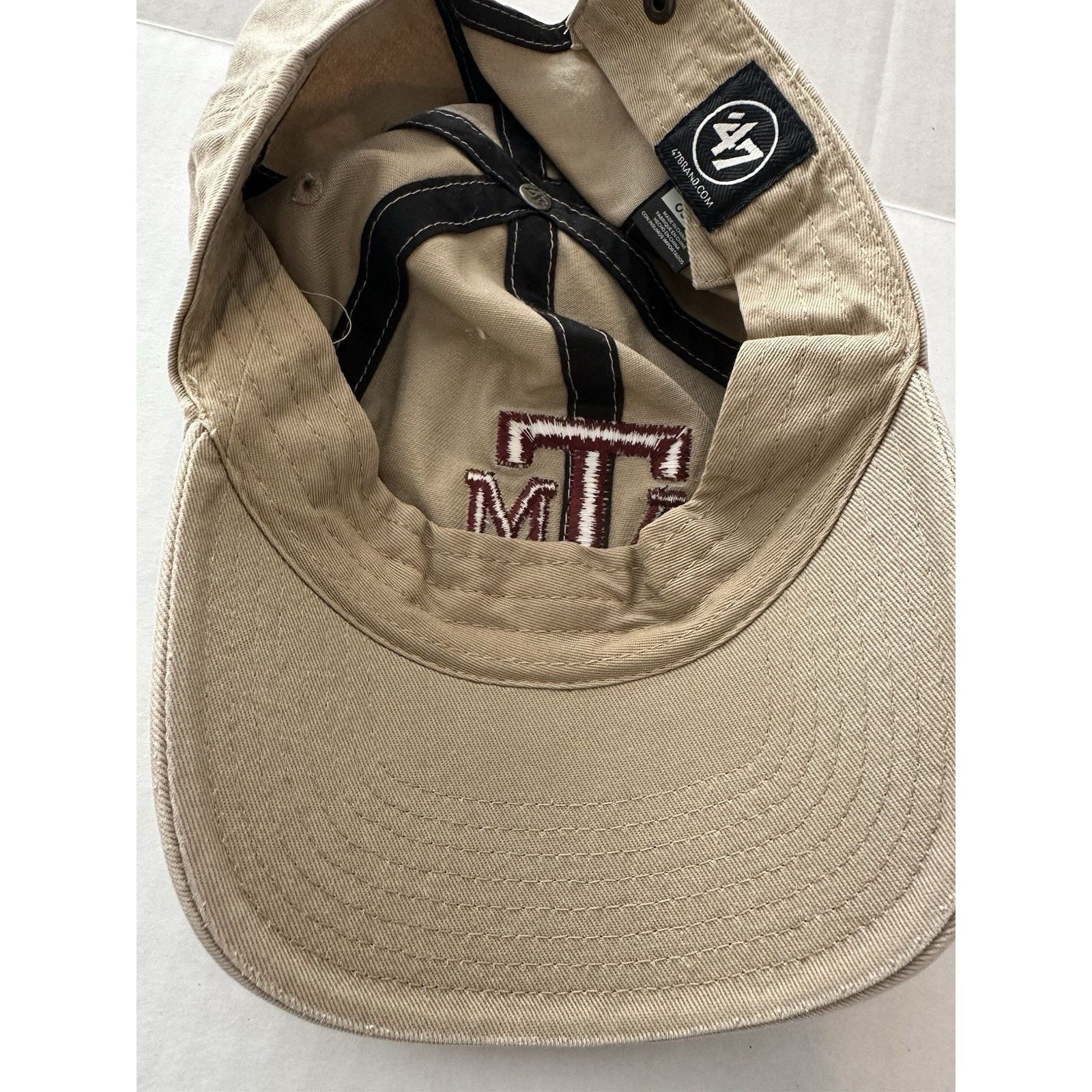 47 Brand 47 Brand Texas A&M Aggies Cap Hat Khaki OSFM Embroidered Size ONE SIZE - 15 Thumbnail