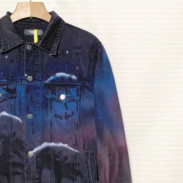 Amiri Amiri Starry Wolf Denim Jacket, Starry Wolf Washed Destroy Size US XL / EU 56 / 4 - 3 Thumbnail