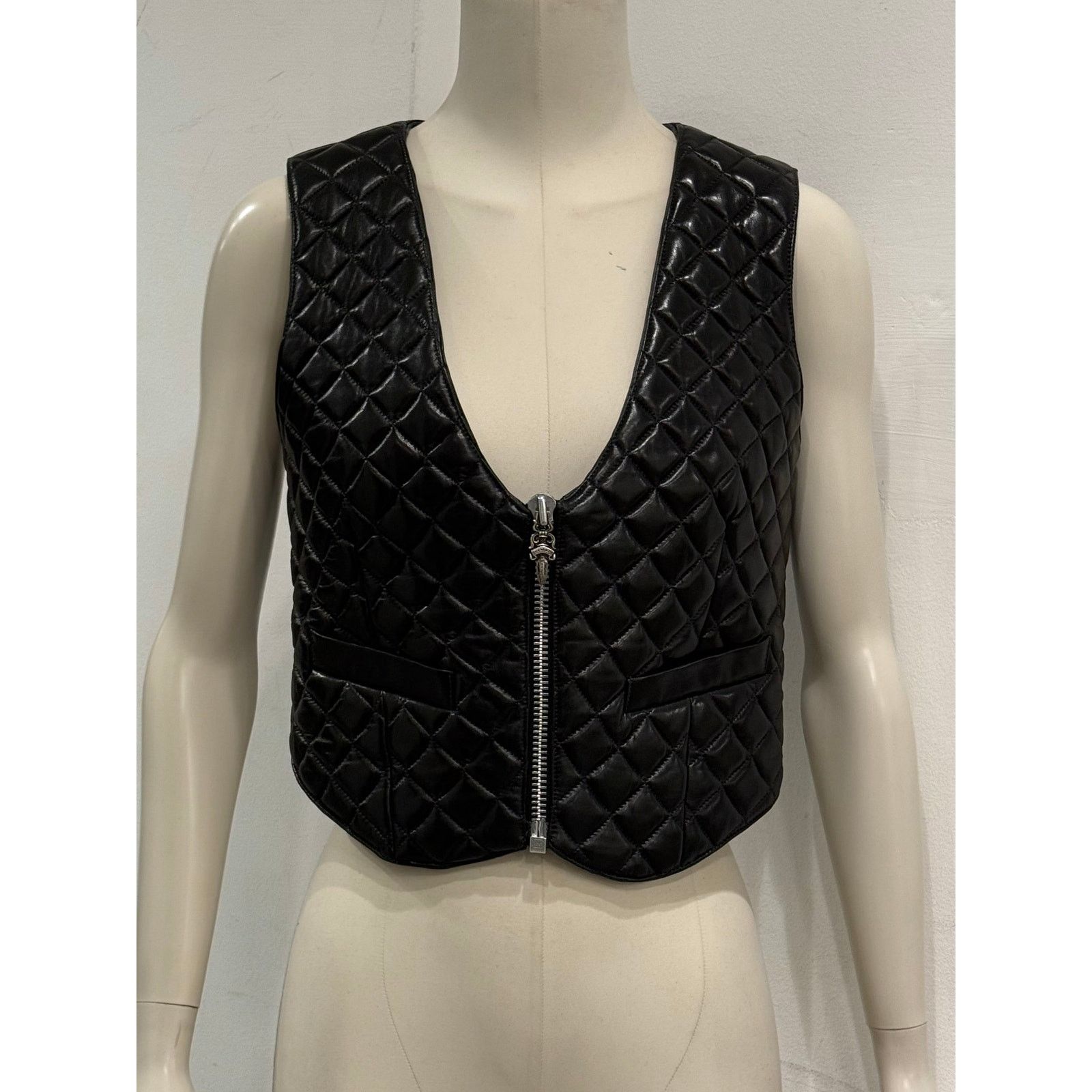 Chrome Hearts 1990s Chrome Hearts leather vest Size M / US 6-8 / IT 42-44 - 2 Thumbnail