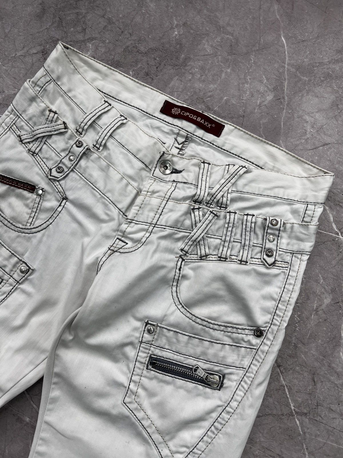 Emporio Armani × If Six Was Nine × Le Grande Bleu (L.G.B.) 2000s Unknown Japanese Bondage Cargo Pants 2k style Size US 34 / EU 50 - 5 Thumbnail