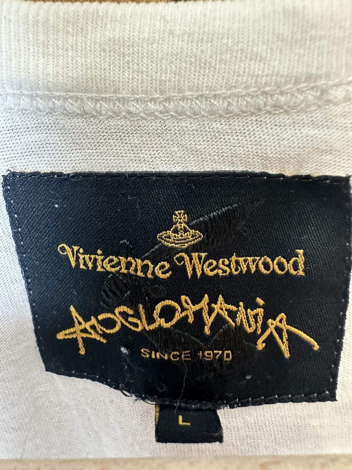 Vivienne Westwood Vivienne Westwood Anglomania Big Logo Tshirt Size US L / EU 52-54 / 3 - 5 Thumbnail