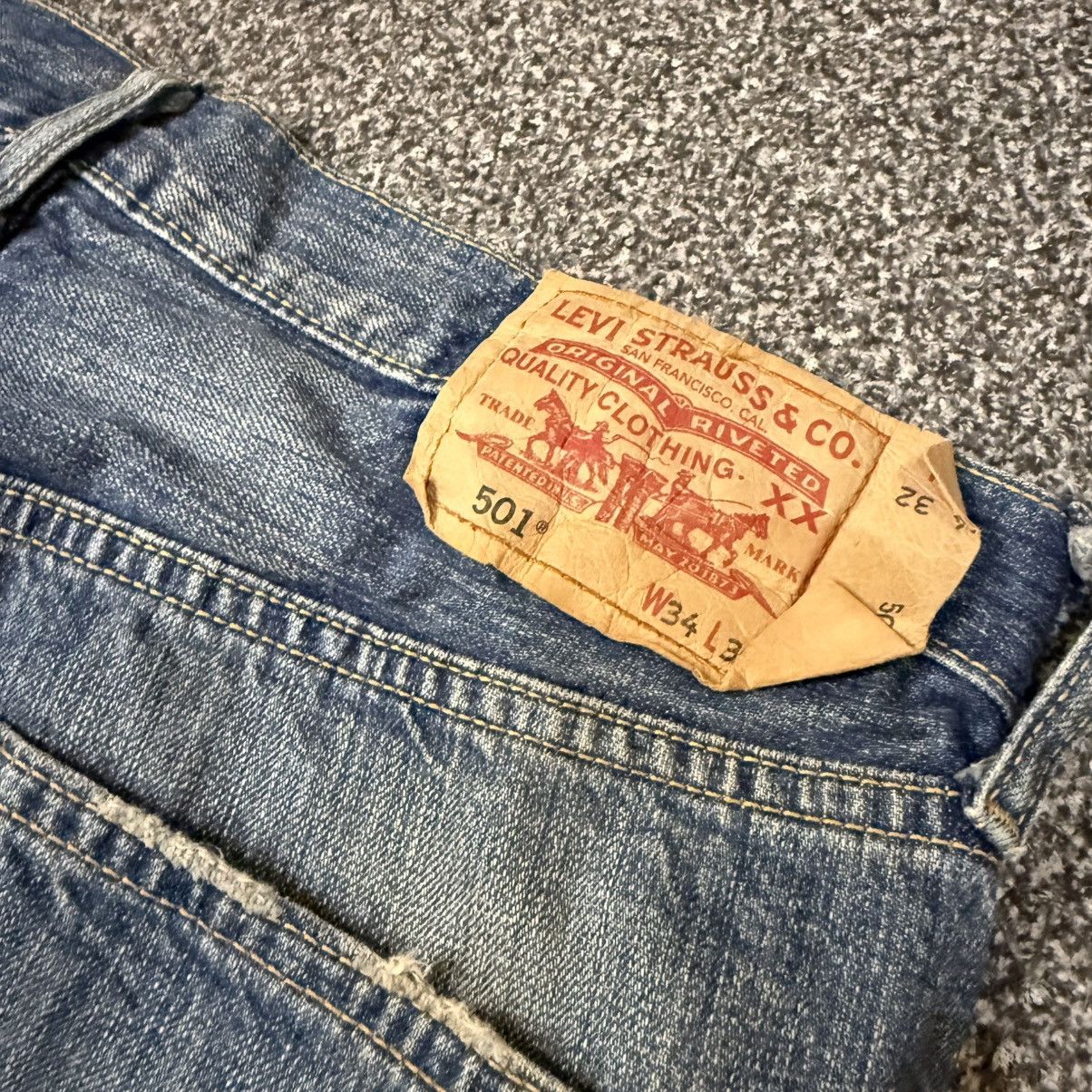 If Six Was Nine 🔥🇺🇸 Vintage 2004 Levis 501 Straight Faded Aging Denim W34 Size US 34 / EU 50 - 9 Thumbnail