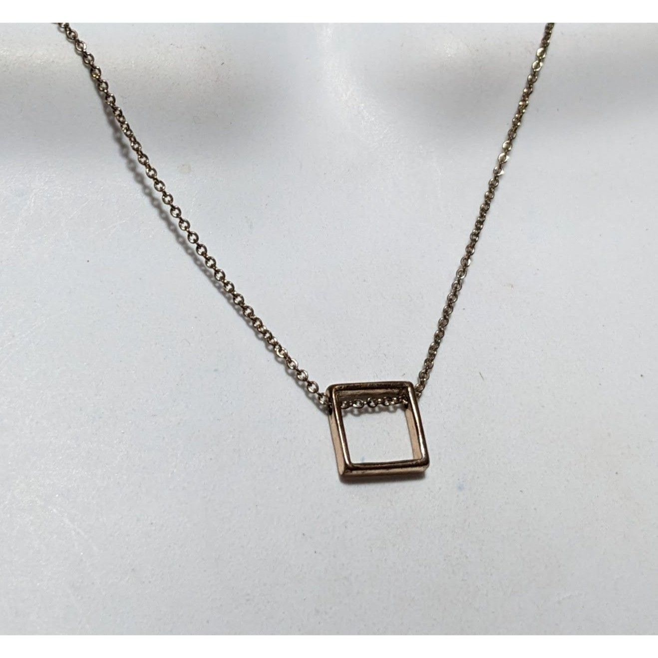 Other Minimalist Gold Open Square Pendant Necklace Size ONE SIZE - 7 Thumbnail