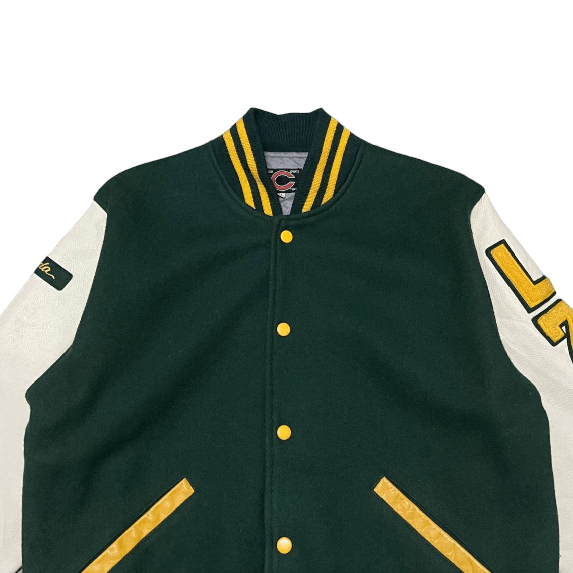 Japanese Brand Vintage Japanese Brand Varsity Jacket Wool Leather Sleeve Size US L / EU 52-54 / 3 - 2 Thumbnail