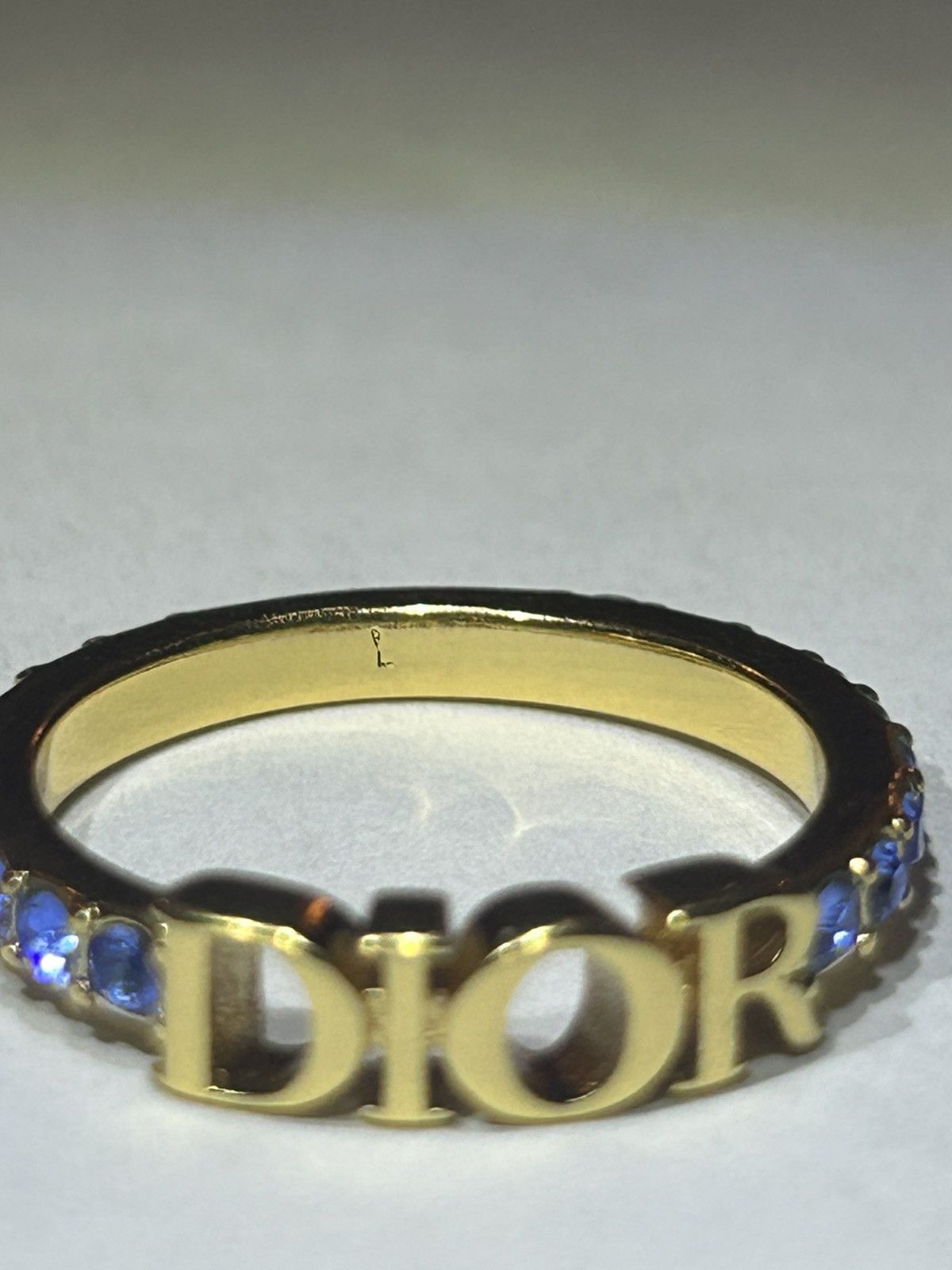 Dior Christian Dior DIO(R)EVOLUTION RING Gold-Finish Metal Blue Size ONE SIZE - 11 Thumbnail