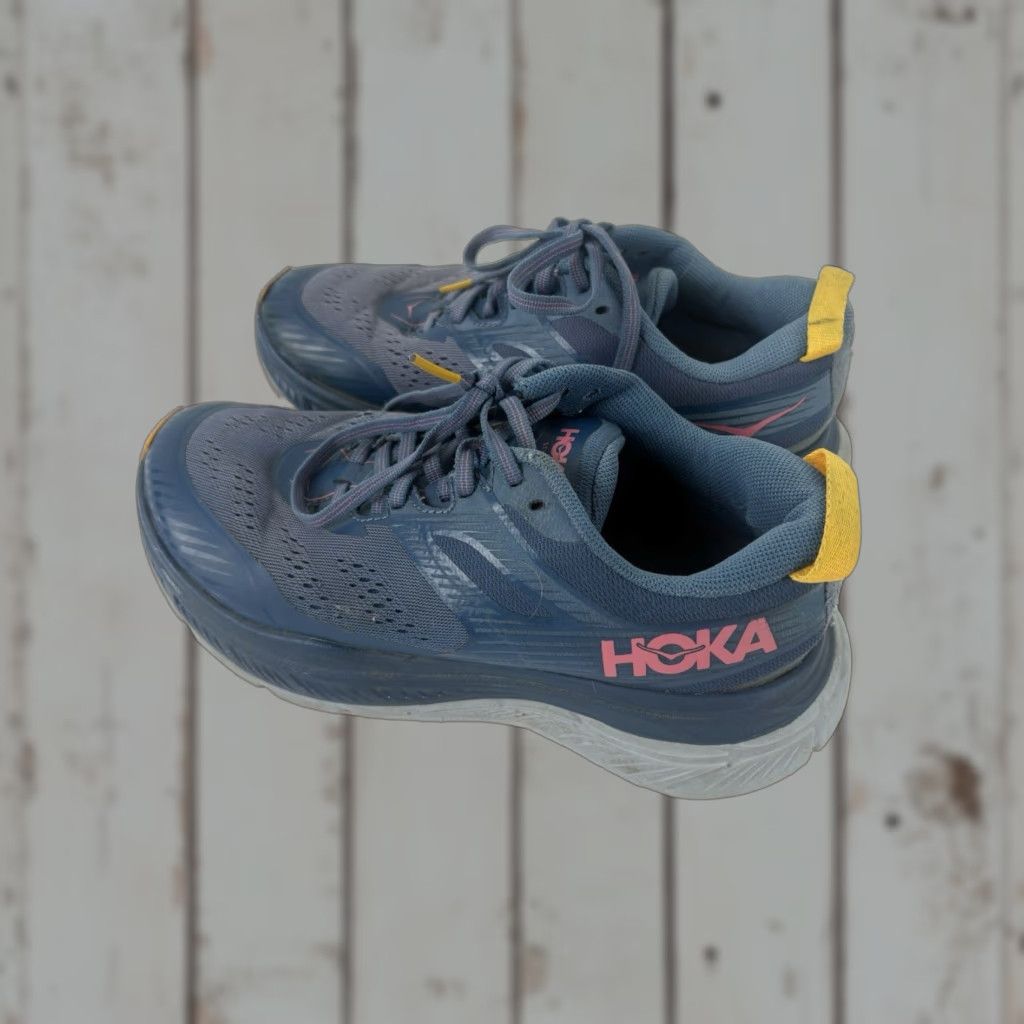 Vintage Hoka One One Stinson ATR 6 Sneakers Womens Size 7.5 Blue Lace Up Size US 8 / IT 38 - 1 Thumbnail