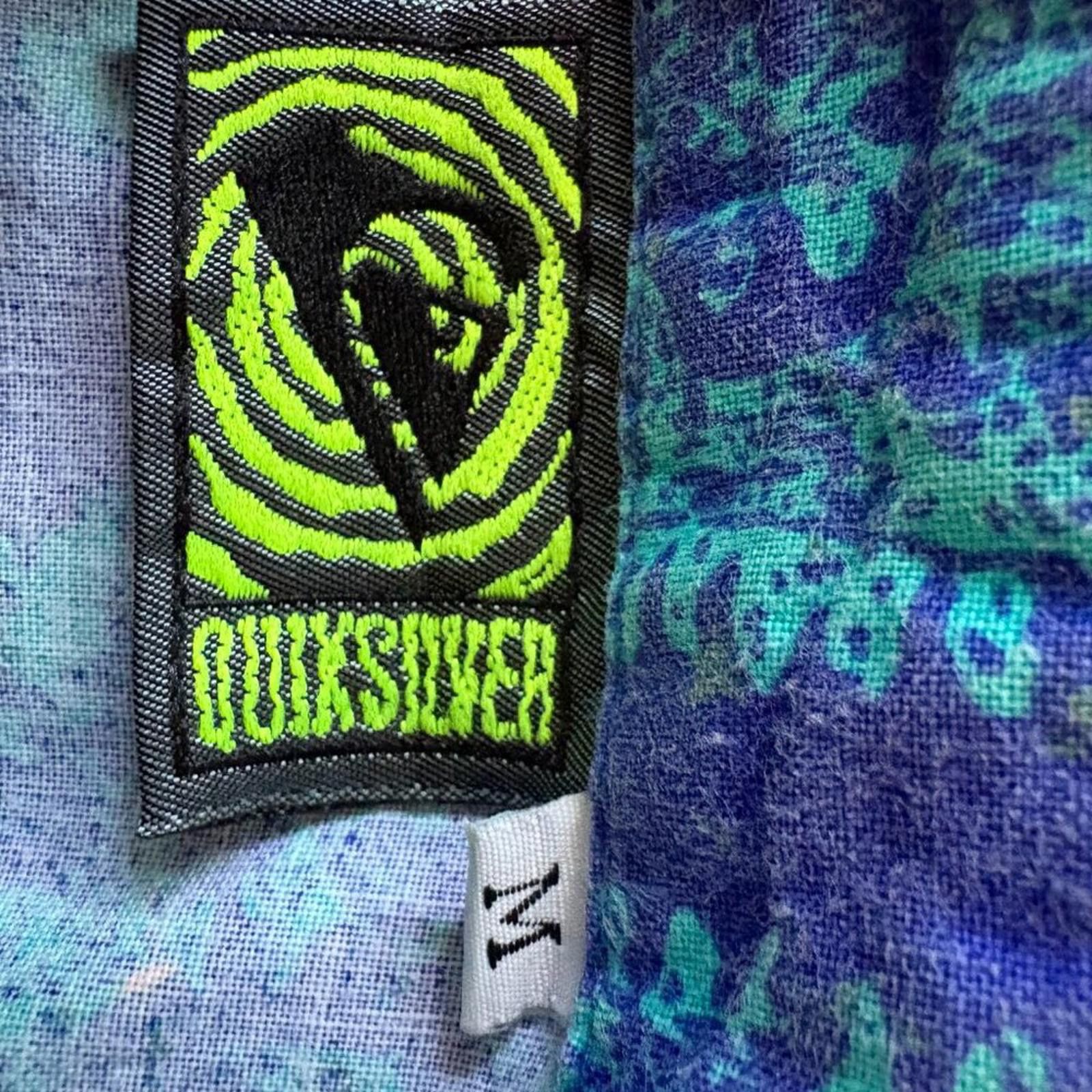 Quiksilver Rare Quicksilver Swirl Tag Vintage 90s All Over Print Shirt Size US M / EU 48-50 / 2 - 6 Thumbnail