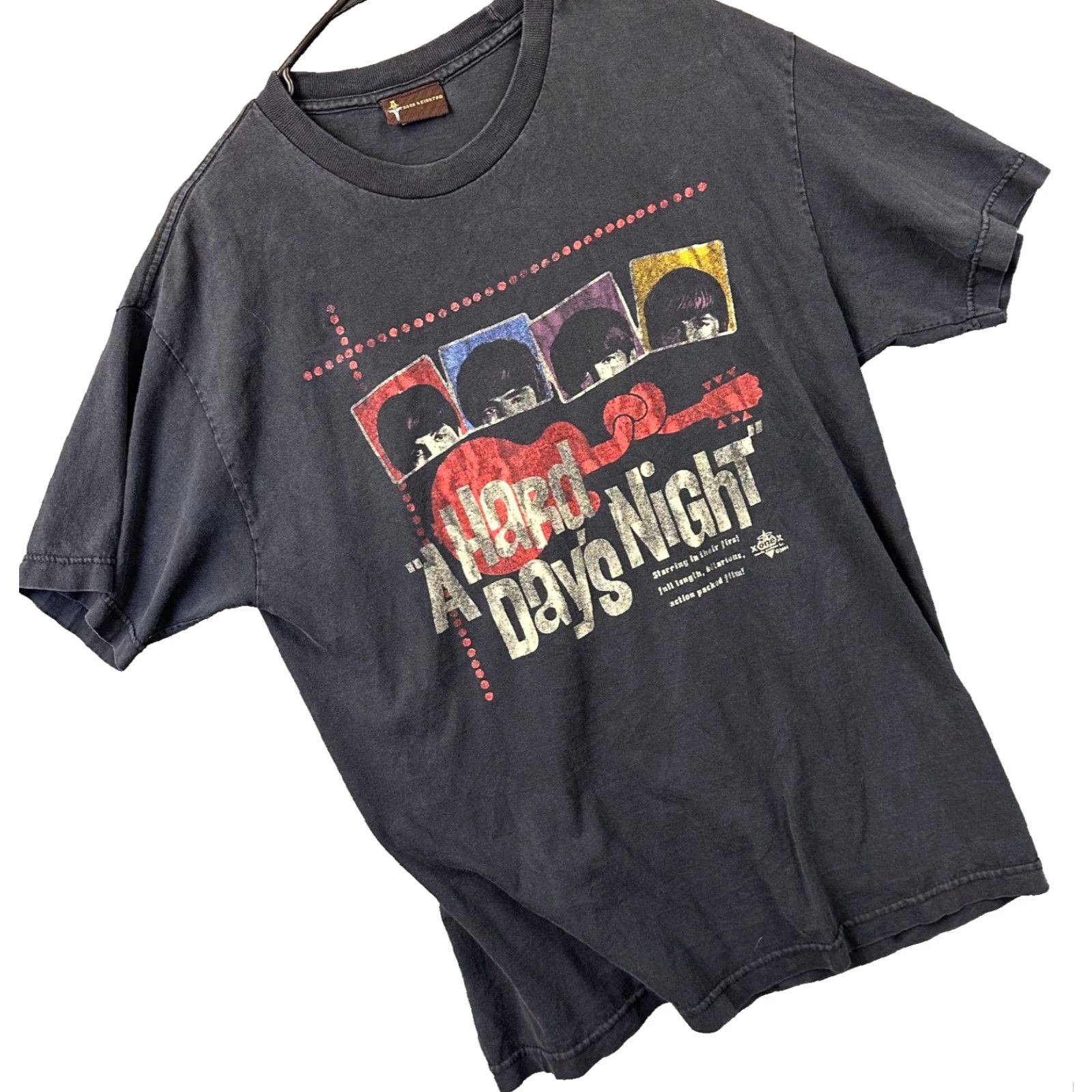 Vintage VINTAGE The Beatles Hard Days Night Shirt Mens Large Cotton Tee USA Made Aces 8s 2004 90s Rock Music Fab Four John Paul George Ringo Size US L / EU 52-54 / 3 - 2 Thumbnail