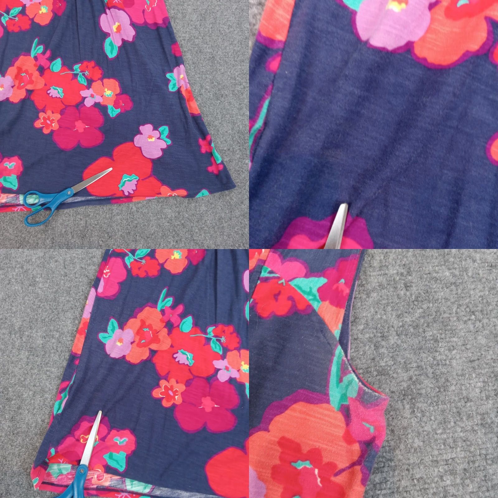 Lilly Pulitzer Lilly Pulitzer Blue Floral Fit and Flare Dress Womens Small Casual Size S / US 4 / IT 40 - 8 Thumbnail