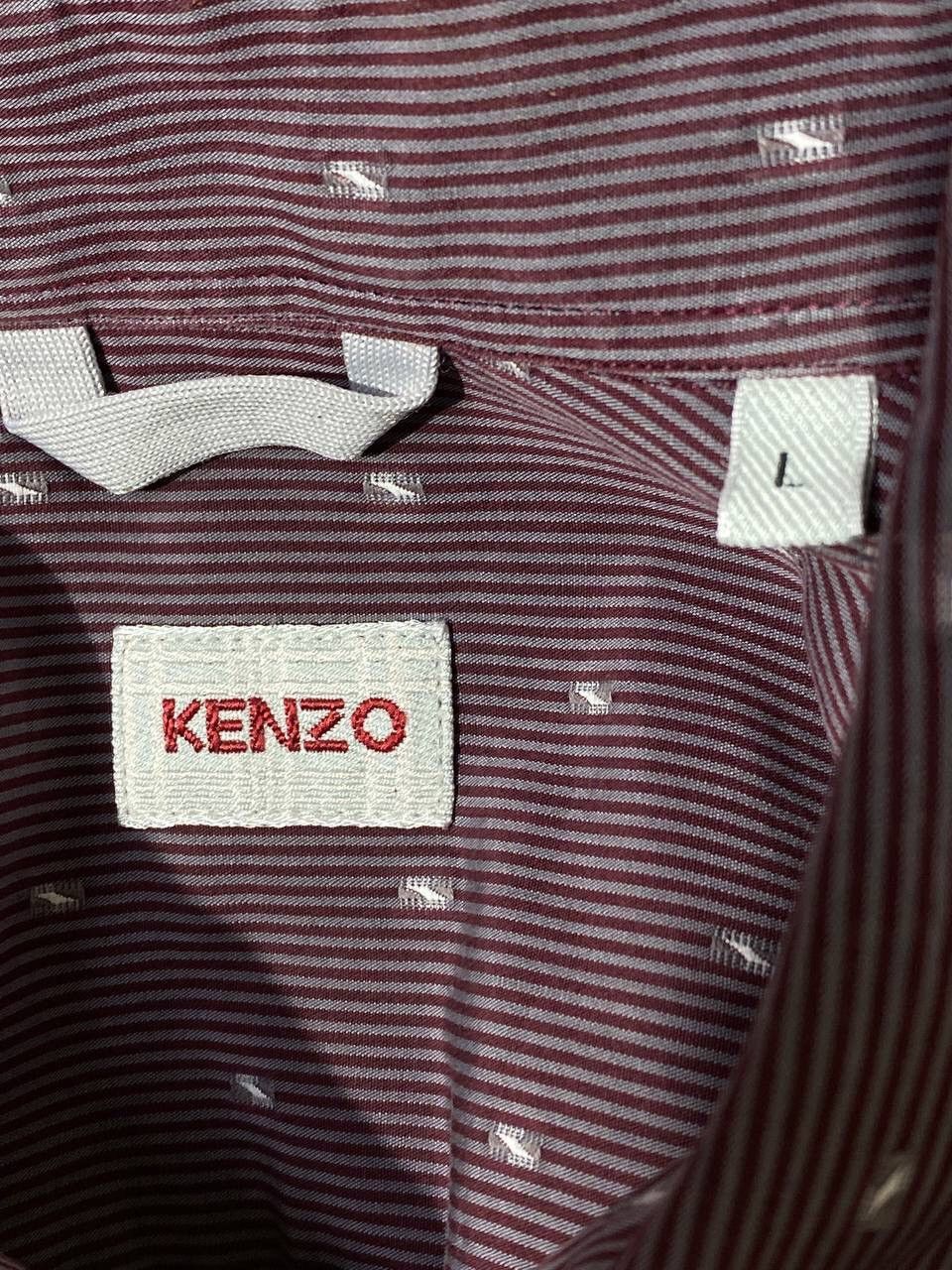 Kenzo Kenzo Striped Graphic Rare Long Sleeve Button-Up Shirt Size US L / EU 52-54 / 3 - 6 Thumbnail